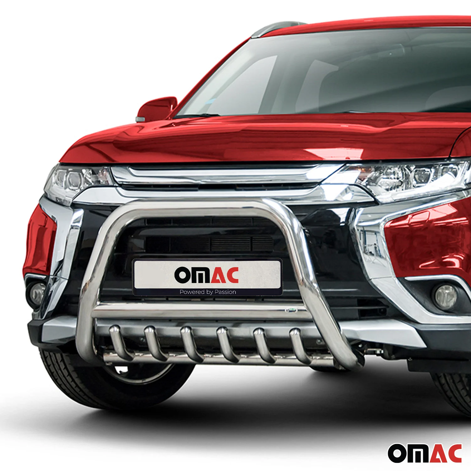 Frontbügel Frontschutzbügel für Mitsubishi Outlander 2015-2021 Stahl Silber - Image 2