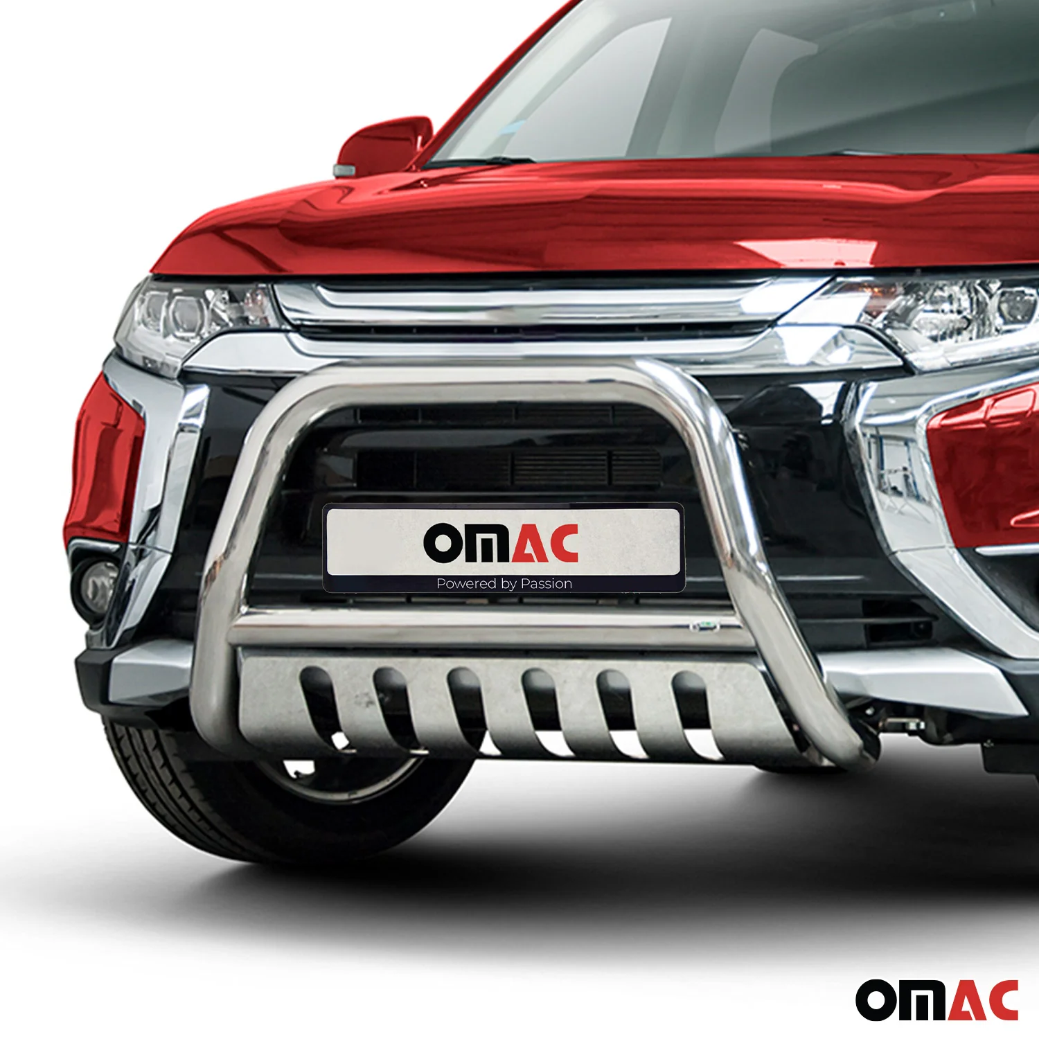 Frontbügelschutz Frontschutzbügel für Mitsubishi Outlander 2015-2021 ABE Silber - Image 2