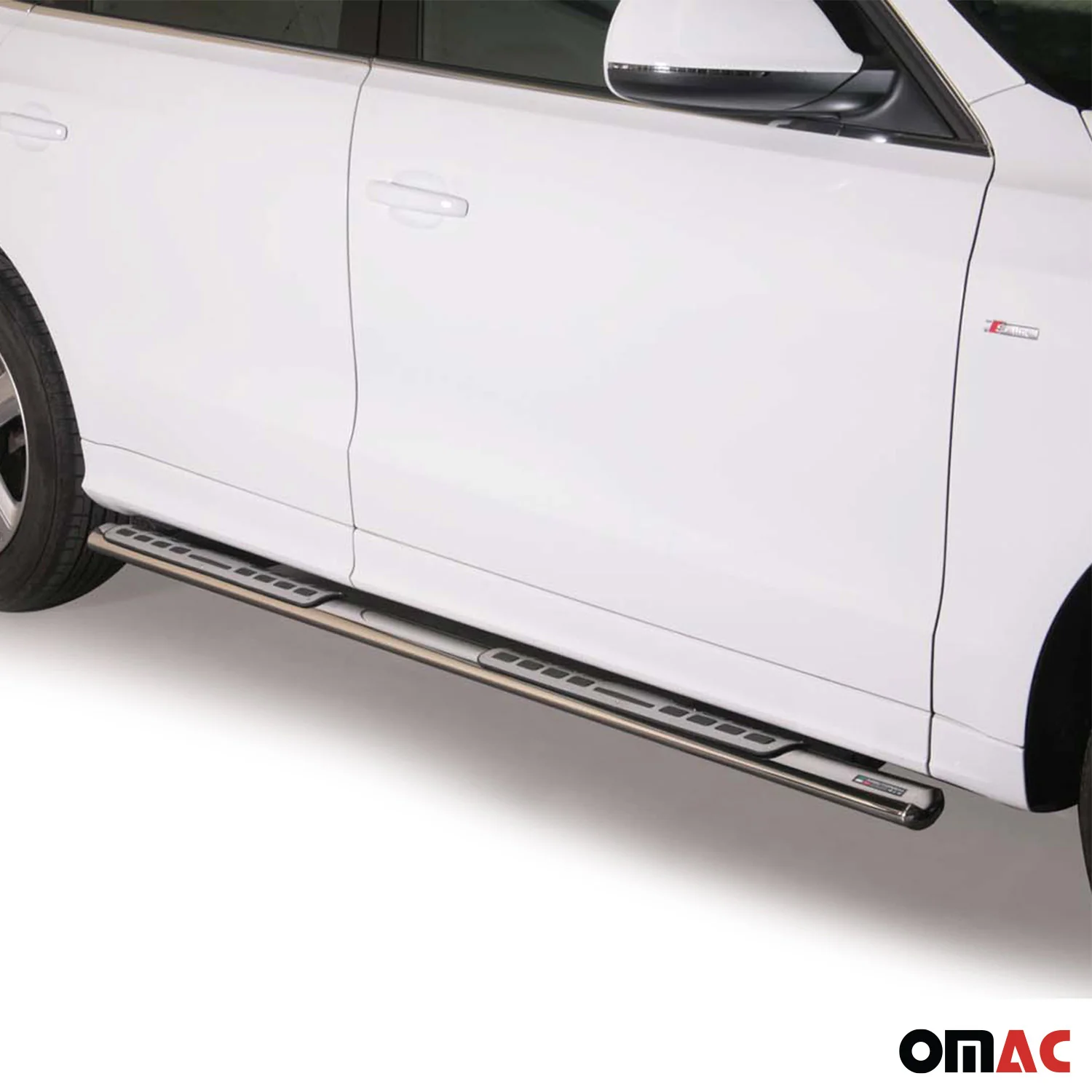 Edelstahl Seitenschweller Schwellerrohre für Audi Q5 8RB 2008-2017 Silber - Image 2
