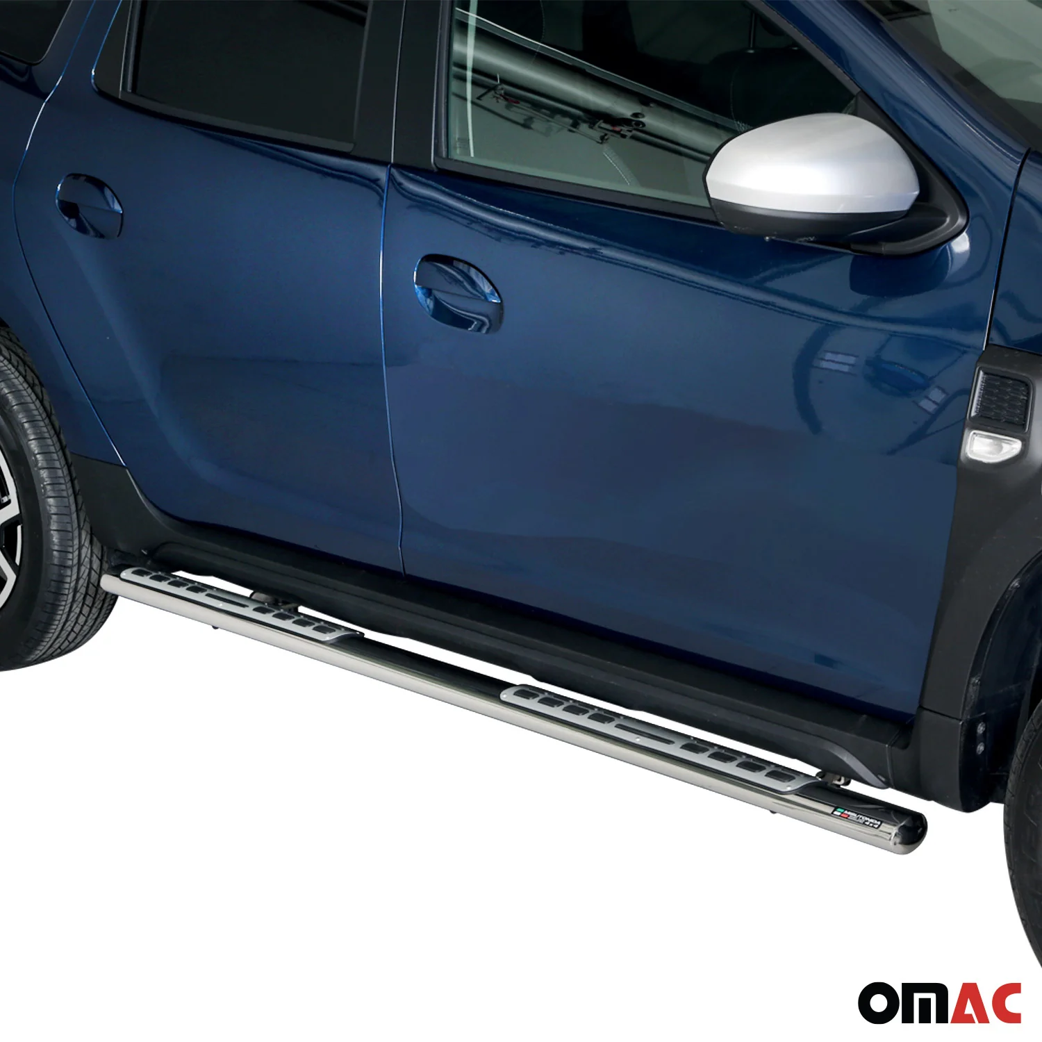 Edelstahl Seitenschweller Schwellerrohre für Dacia Duster 2018-2020 Silber - Image 2