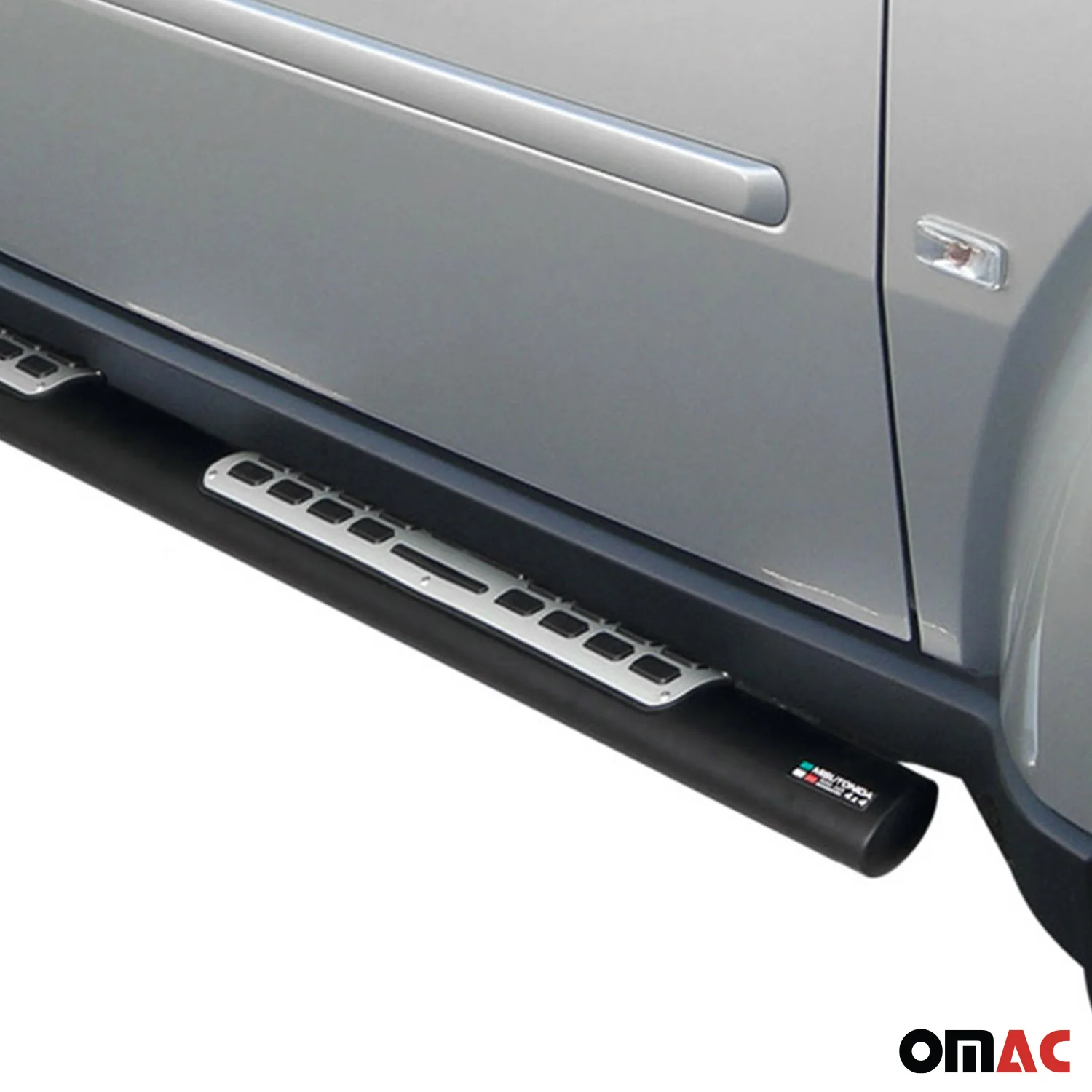Edelstahl Seitenschweller Schwellerrohre für Dodge Nitro 2006-2011 Schwarz - Image 3