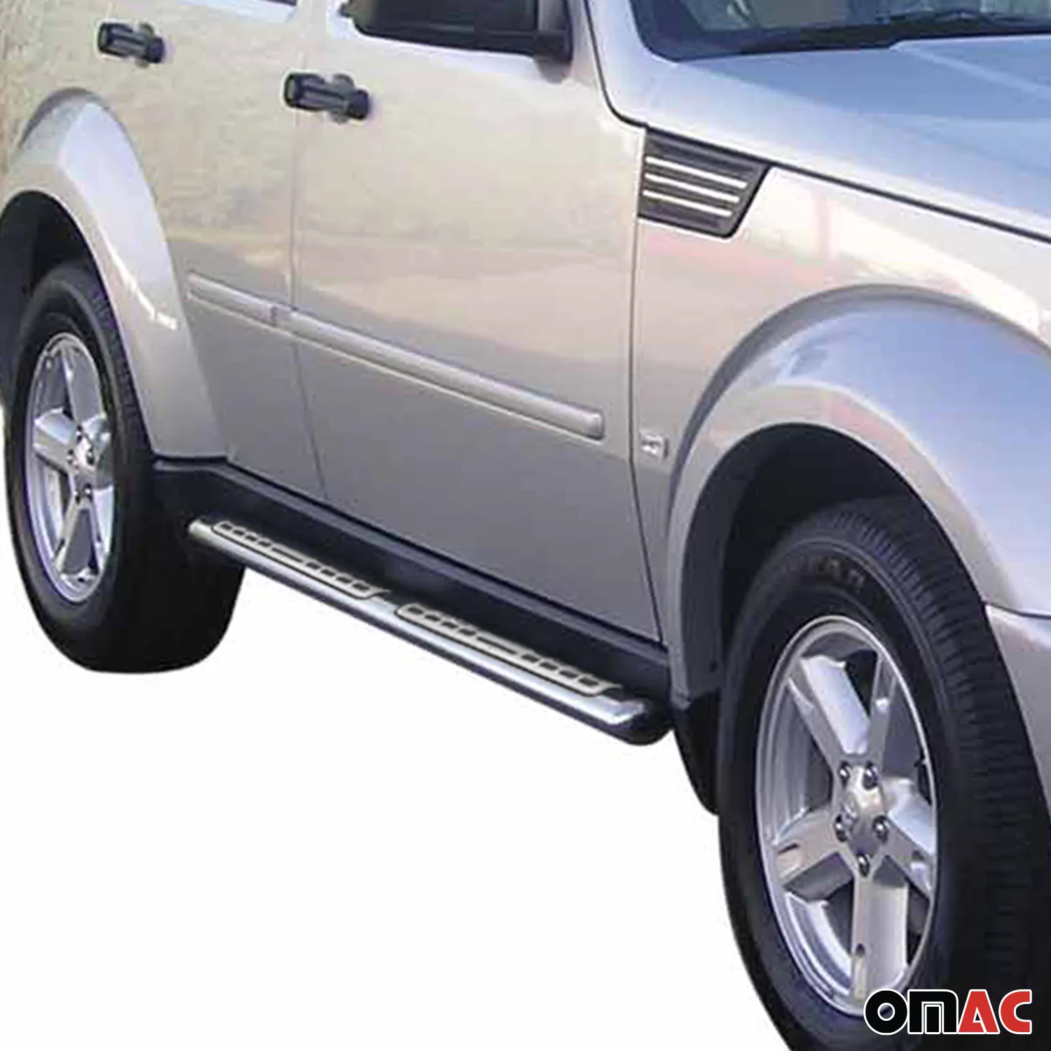 Edelstahl Seitenschweller Schwellerrohre für Dodge Nitro 2006-2011 Silber - Image 2