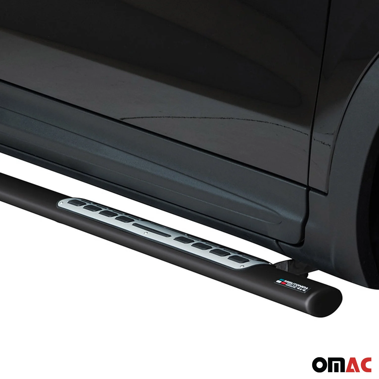 Edelstahl Seitenschweller Schwellerrohre für Fiat 500X Typ 334 2015-2024 Schwarz - Image 3