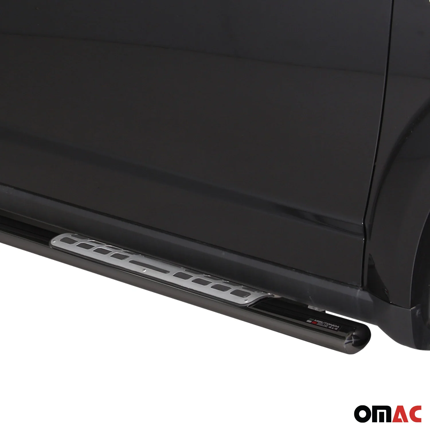 Edelstahl Seitenschweller Schwellerrohre für Fiat Freemont 2011-2016 Schwarz - Image 3