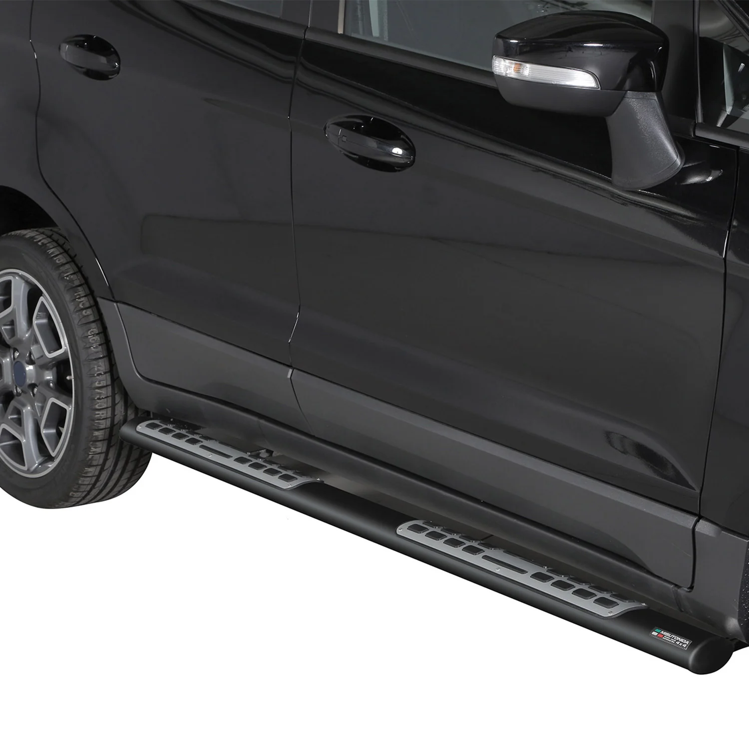 Edelstahl Seitenschweller Schwellerrohre für Ford Ecosport 2013-2017 Schwarz - Image 2
