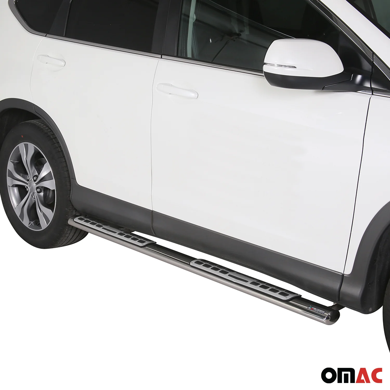 Edelstahl Seitenschweller Schwellerrohre für Honda CR-V 2012-2015 Silber - Image 2
