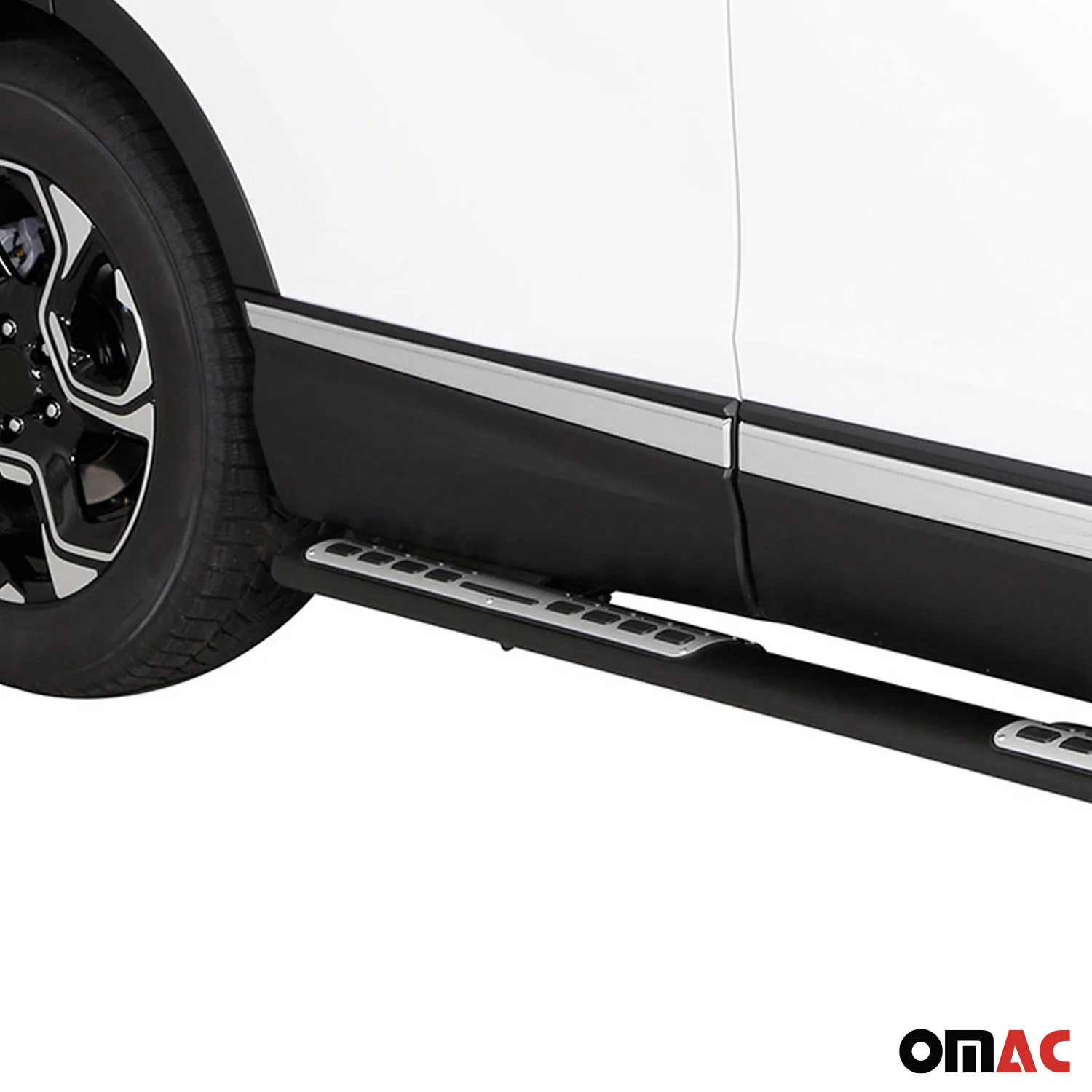 Edelstahl Seitenschweller Schwellerrohre für Honda CR-V 2019-2022 Schwarz - Image 3