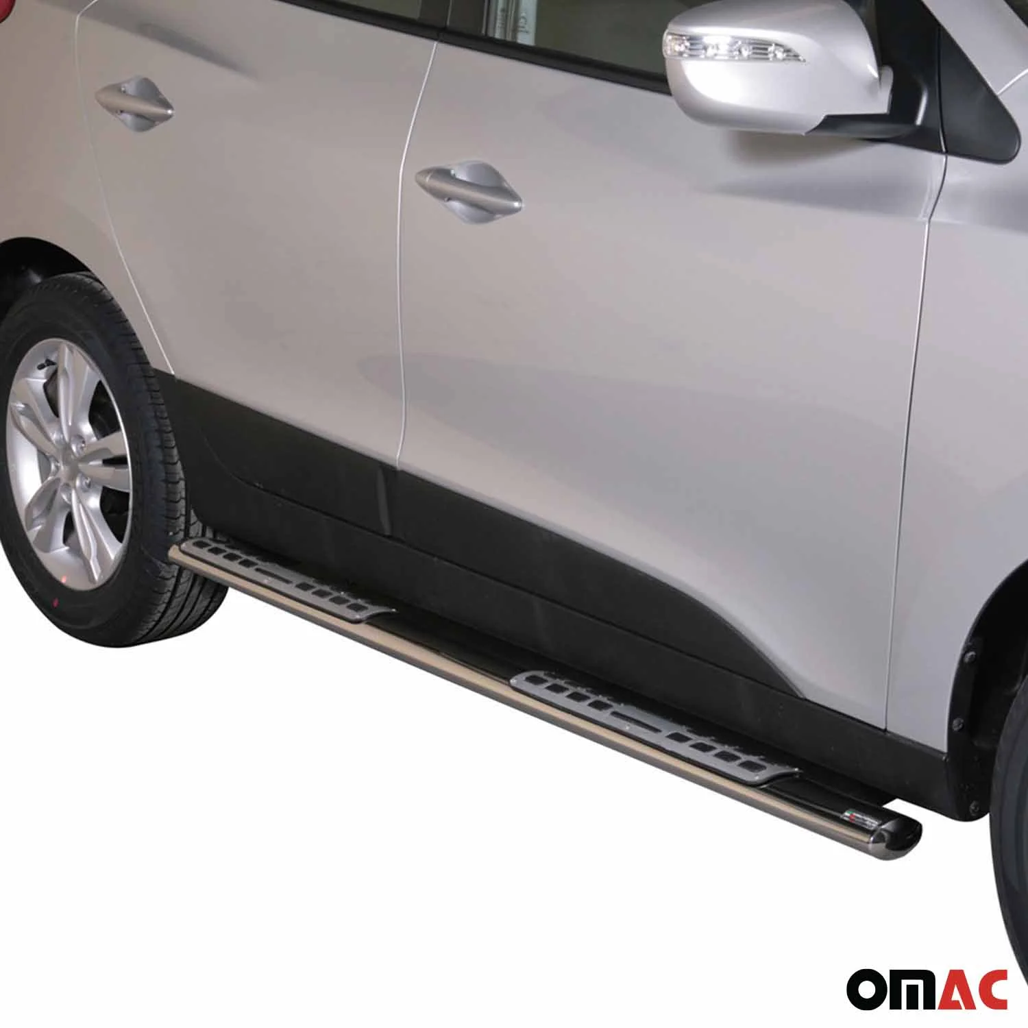 Edelstahl Seitenschweller Schwellerrohre für Hyundai ix35 2009-2015 Silber - Image 2