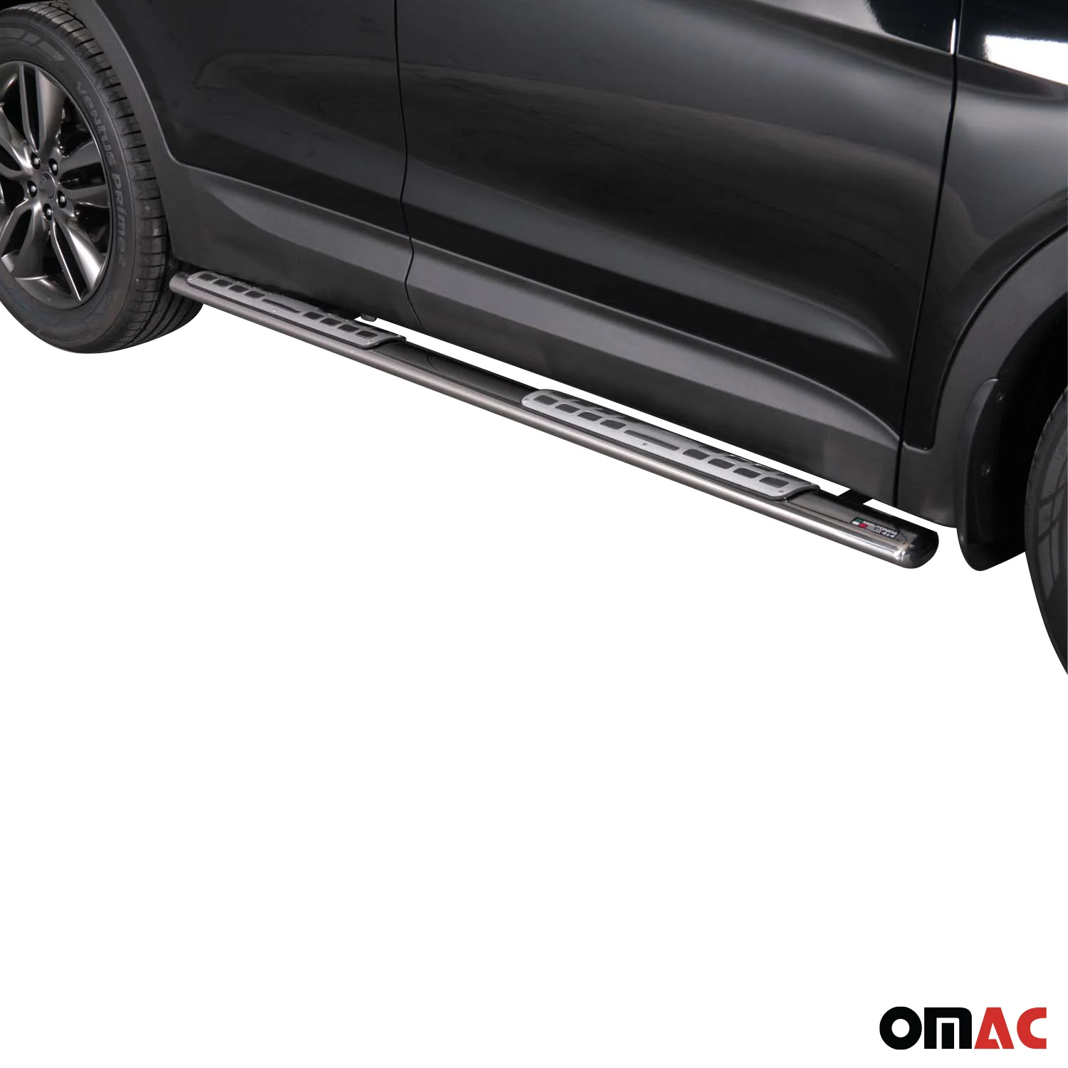 Edelstahl Seitenschweller Schwellerrohre für Hyundai Santa Fe 2012-2015 Silber - Image 2