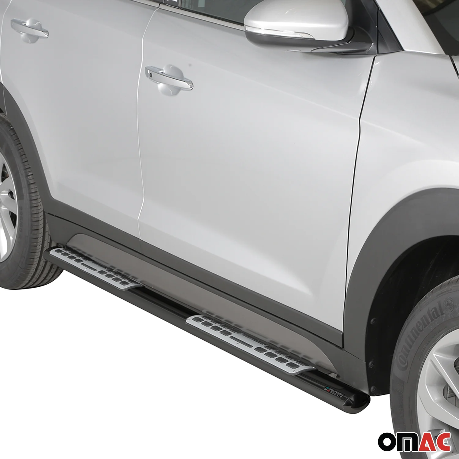 Edelstahl Seitenschweller Schwellerrohre für Hyundai Tucson 2015-2018 Schwarz - Image 2