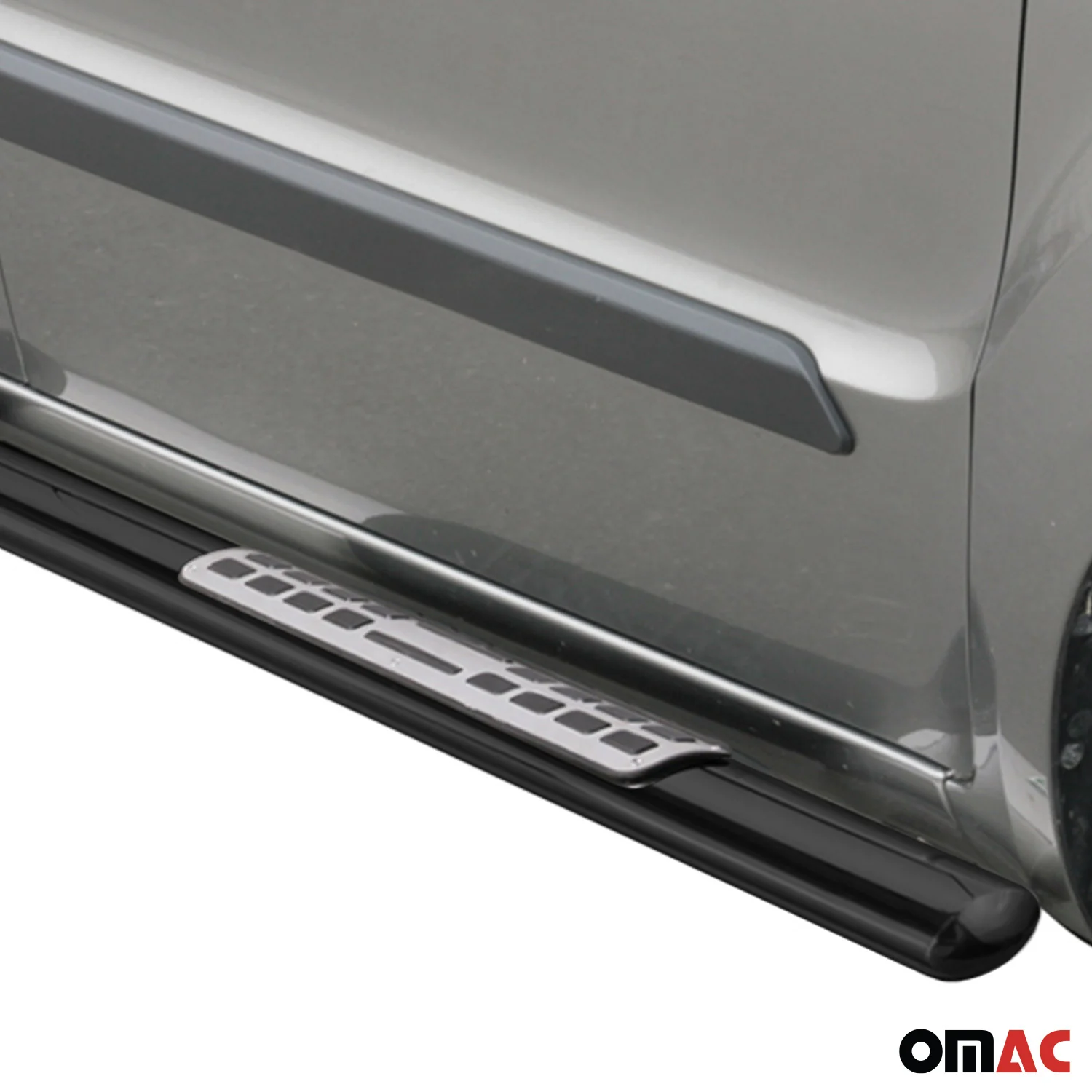 Edelstahl Seitenschweller Schwellerrohre für Kia Soul 2009-2013 Schwarz - Image 2