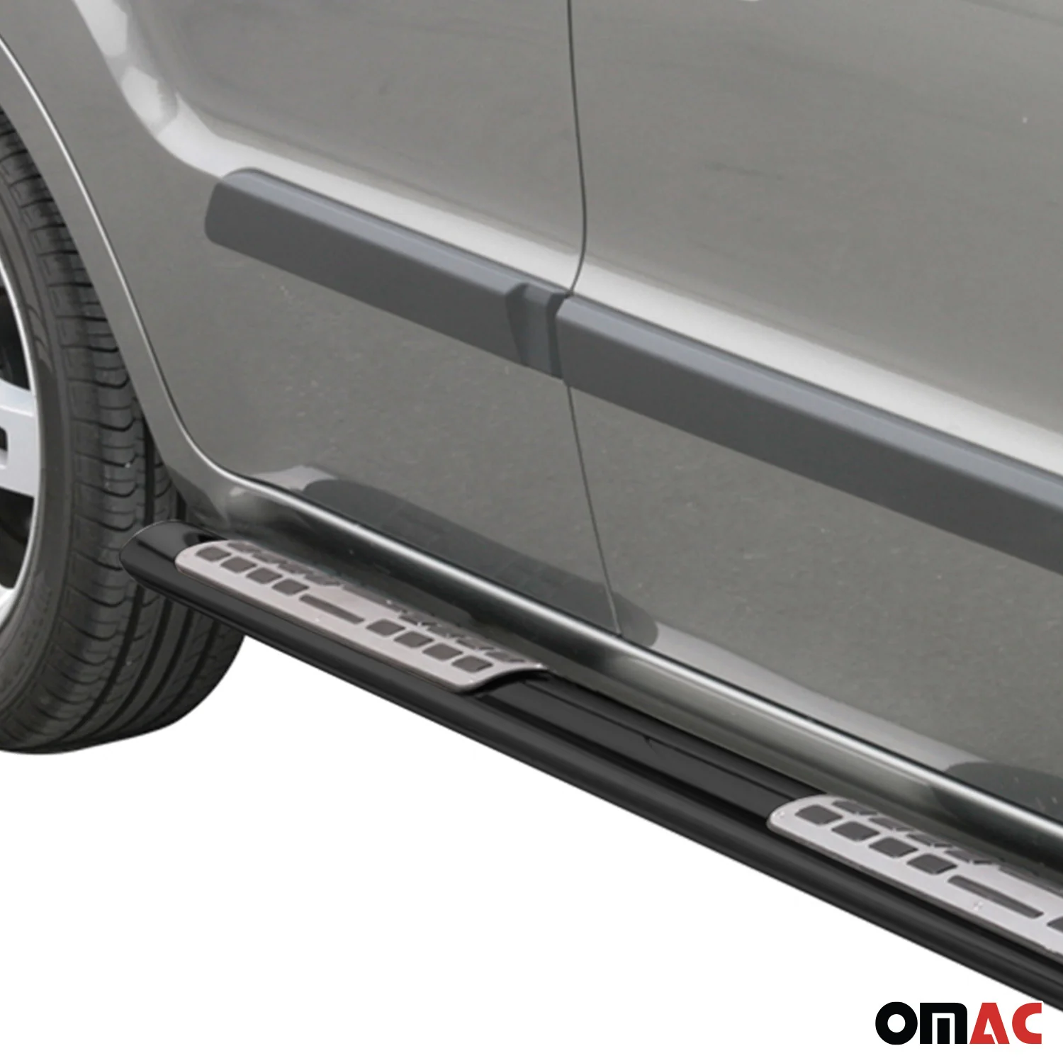 Edelstahl Seitenschweller Schwellerrohre für Kia Soul 2009-2013 Schwarz - Image 3
