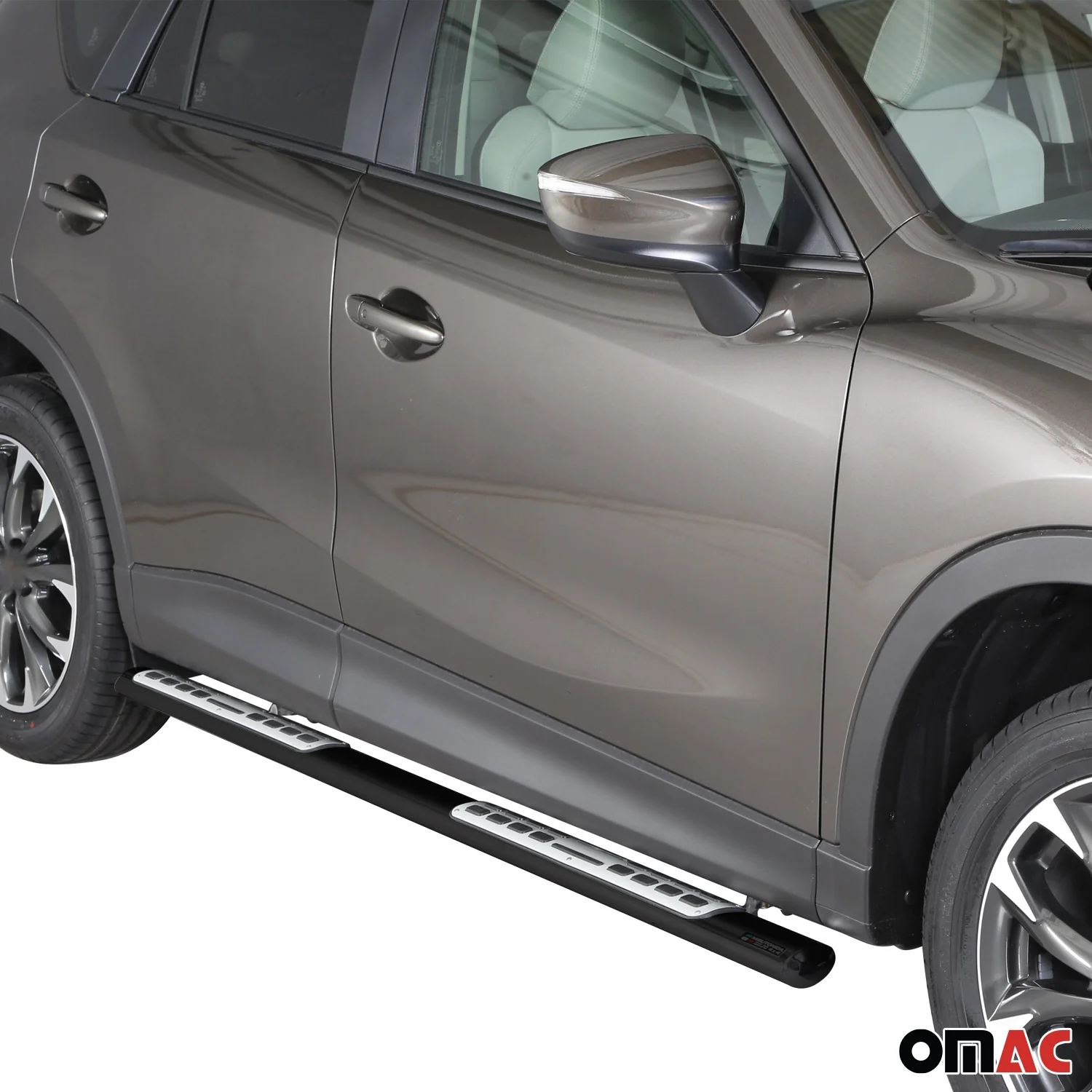 Edelstahl Seitenschweller Schwellerrohre für Mazda CX-5 2015-2016 Schwarz - Image 2