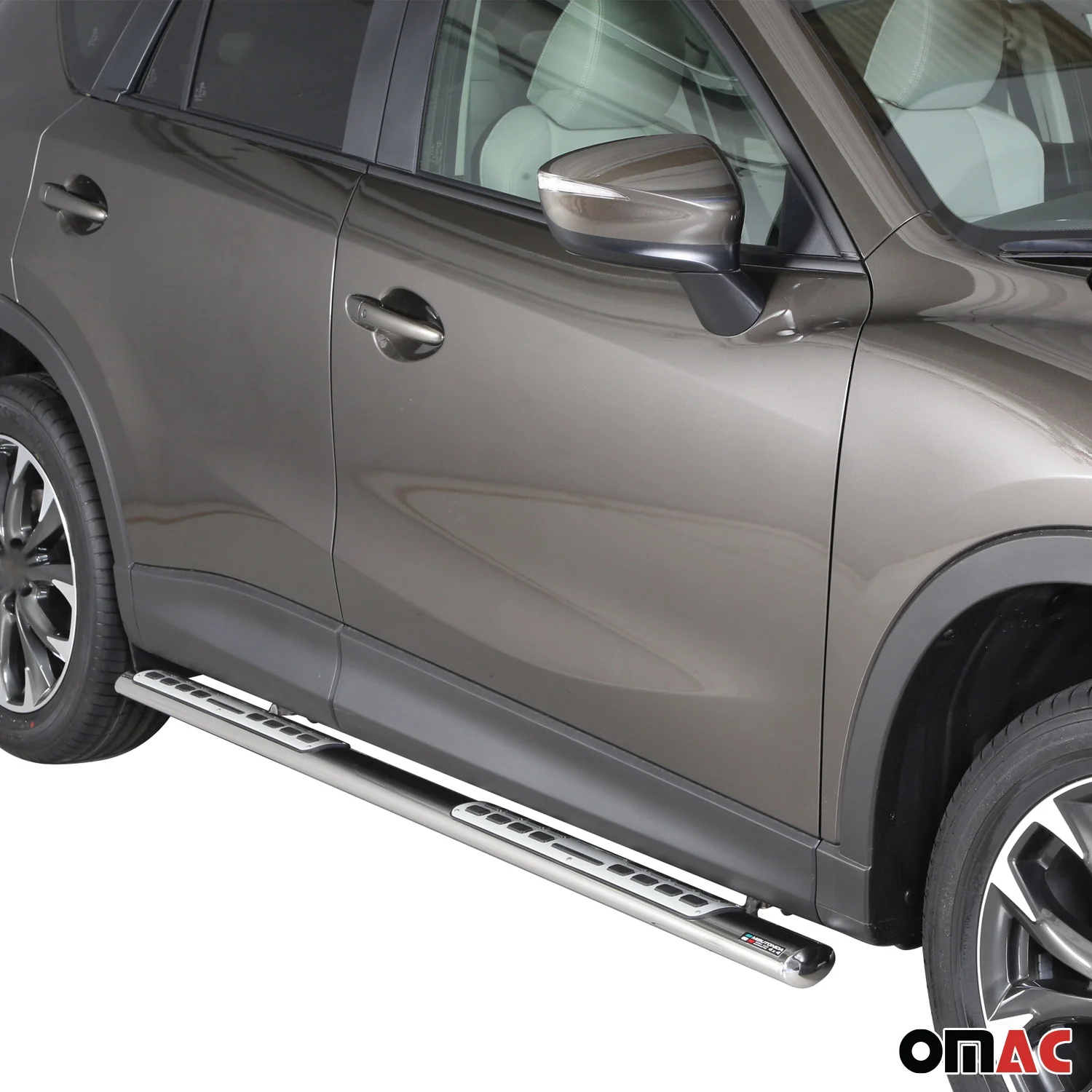 Edelstahl Seitenschweller Schwellerrohre für Mazda CX-5 2015-2016 Silber - Image 2