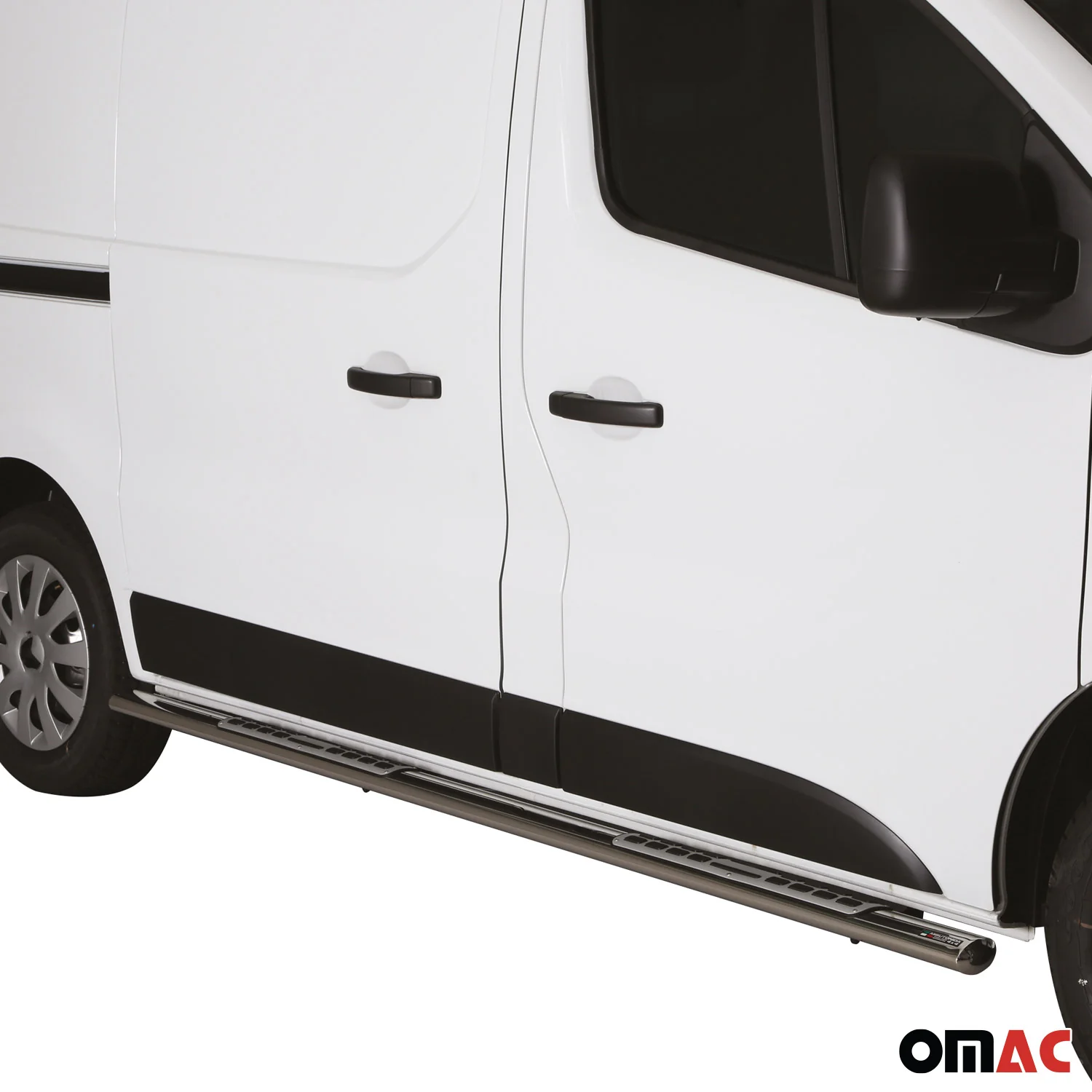 Edelstahl Seitenschweller Schwellerrohre für Nissan NV300 2014-2021 Kurzer Grau - Image 3