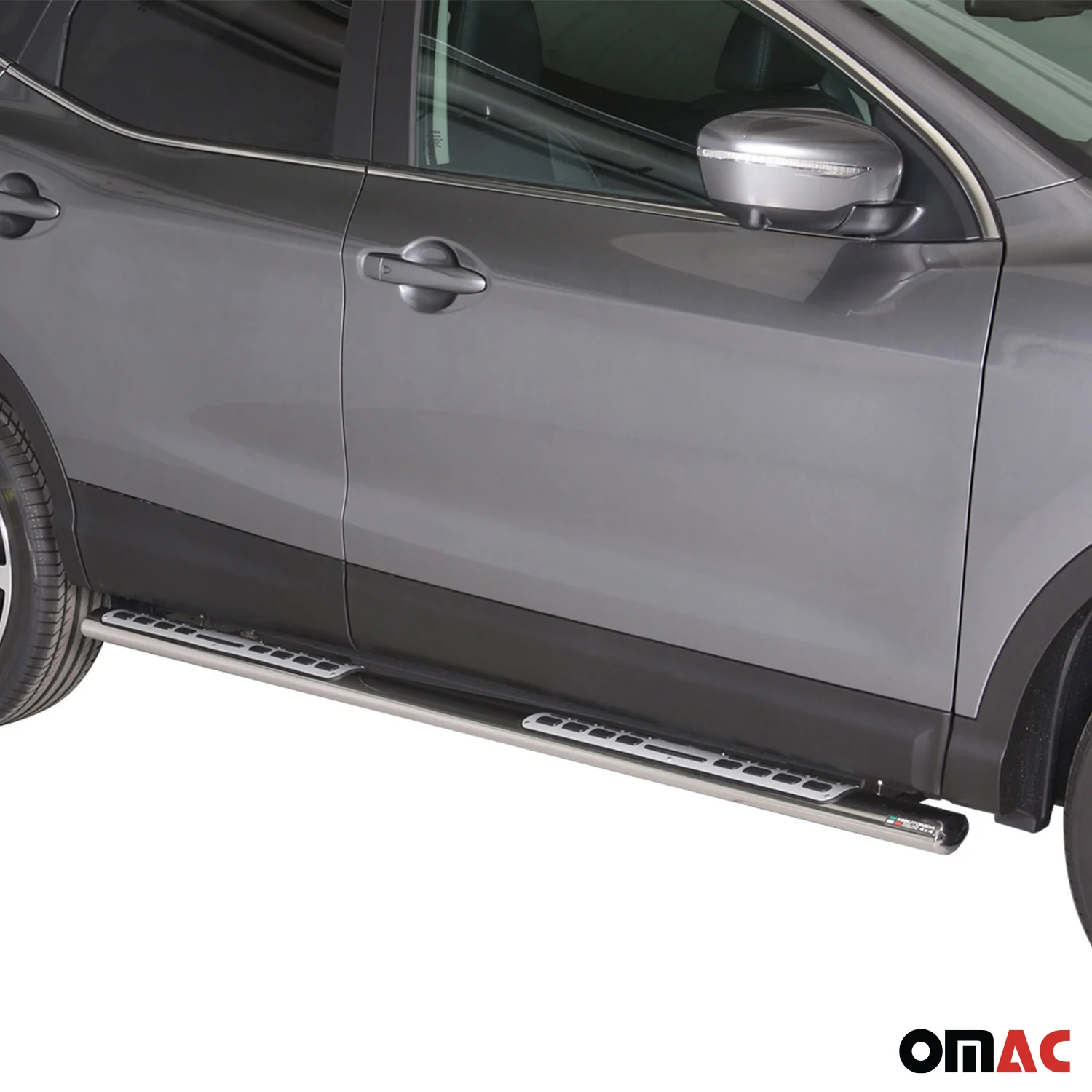 Edelstahl Seitenschweller Schwellerrohre für Nissan Qashqai 2014-2021 Silber - Image 2