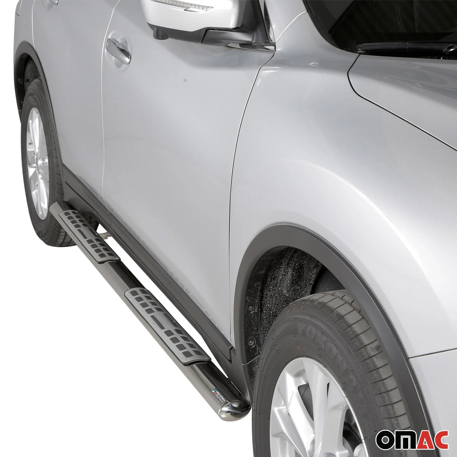 Edelstahl Seitenschweller Schwellerrohre für Nissan X-Trail 2015-2017 Silber - Image 2