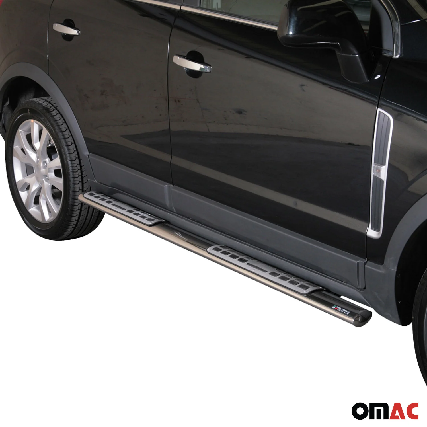 Edelstahl Seitenschweller Schwellerrohre für Opel Antara 2011-2015 Silber - Image 2