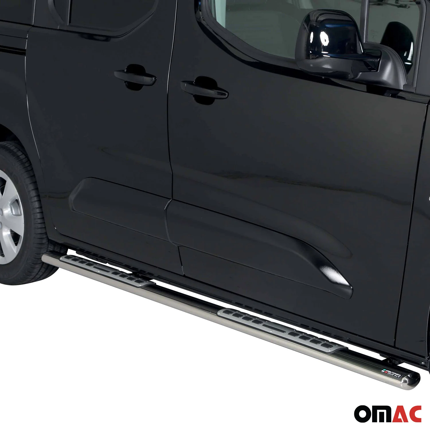 Edelstahl Seitenschweller Schwellerrohre für Opel Combo 2019-2026 Kurzer Silber - Image 3