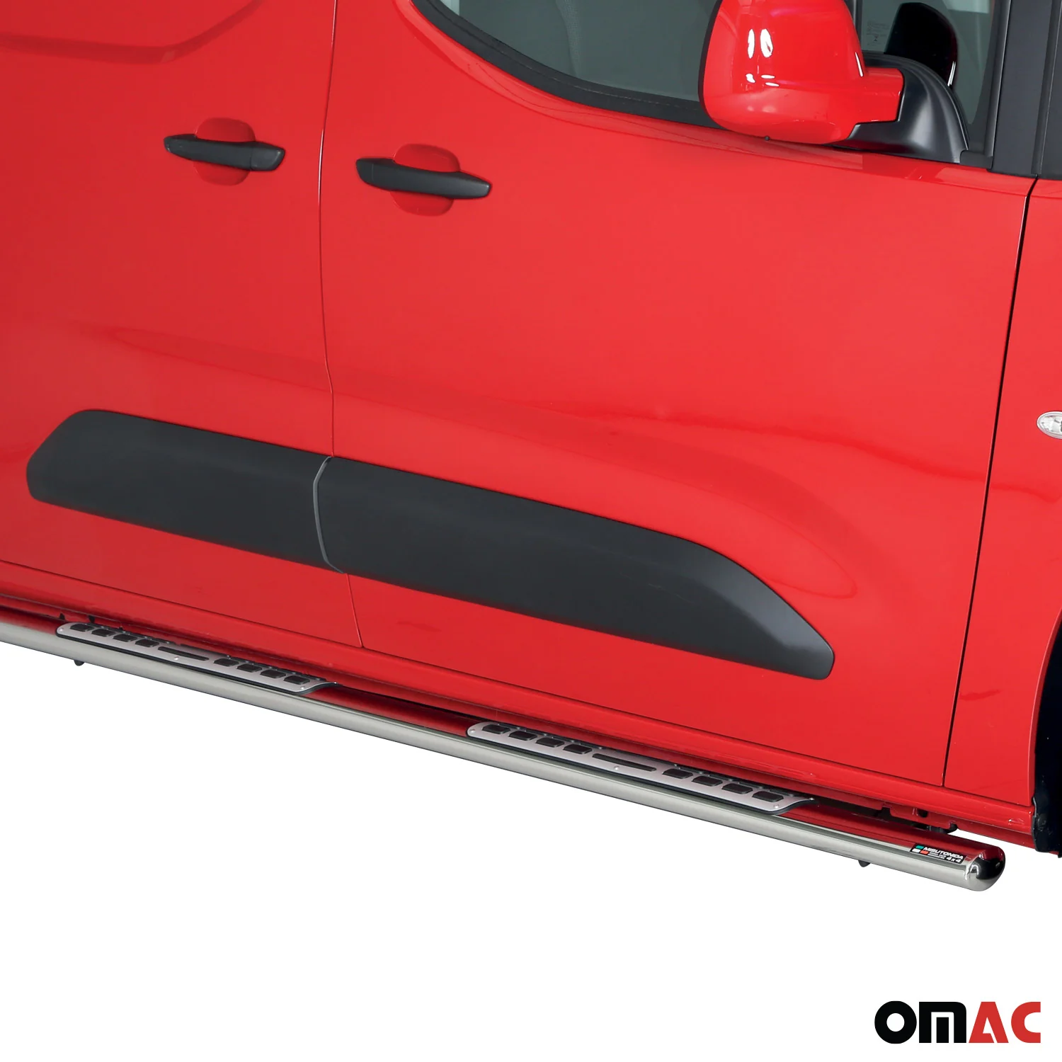 Edelstahl Seitenschweller Schwellerrohre für Opel Combo 2019-2026 Langer Silber - Image 3