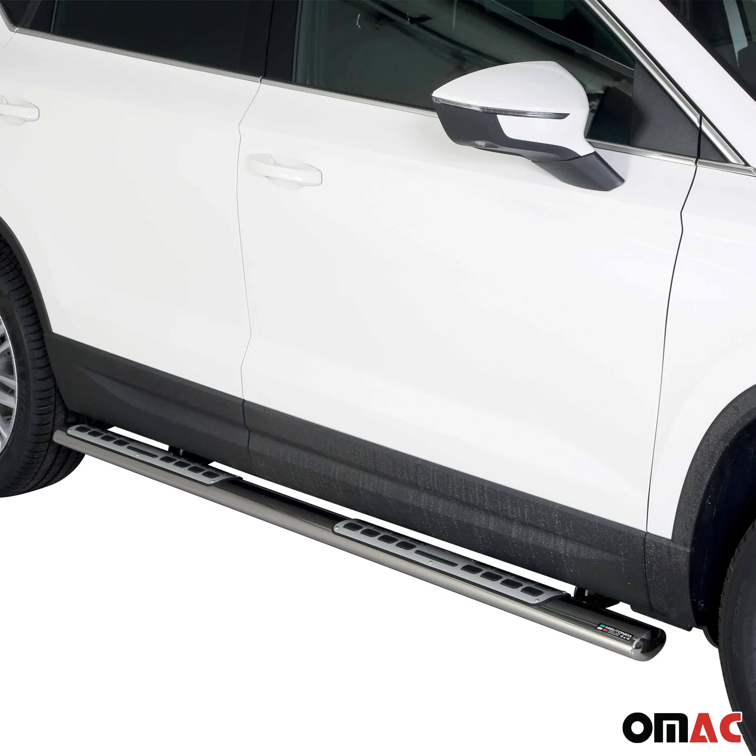 Edelstahl Seitenschweller Schwellerrohre für Seat Ateca 2016-2020 Silber - Image 2