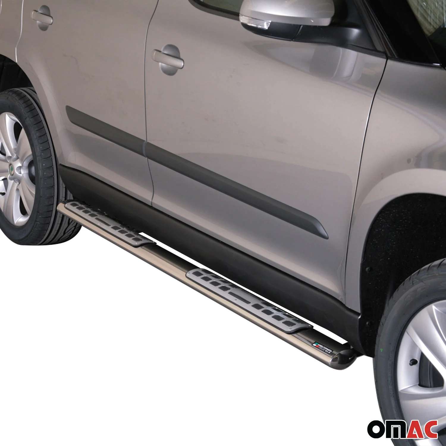 Edelstahl Seitenschweller Schwellerrohre für Skoda Yeti 2009-2013 Silber - Image 2