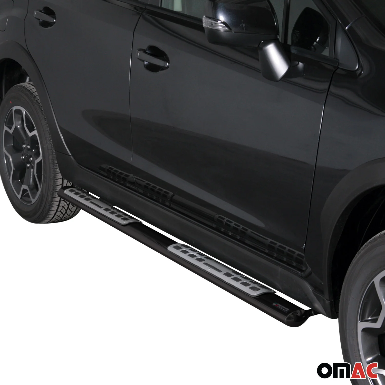 Edelstahl Seitenschweller Schwellerrohre für Subaru XV 2012-2017 Schwarz - Image 2