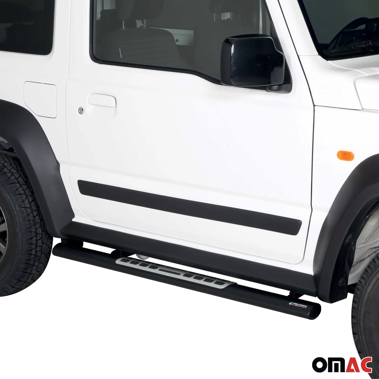 Edelstahl Seitenschweller Schwellerrohre für Suzuki Jimny 2018-2026 Schwarz - Image 2