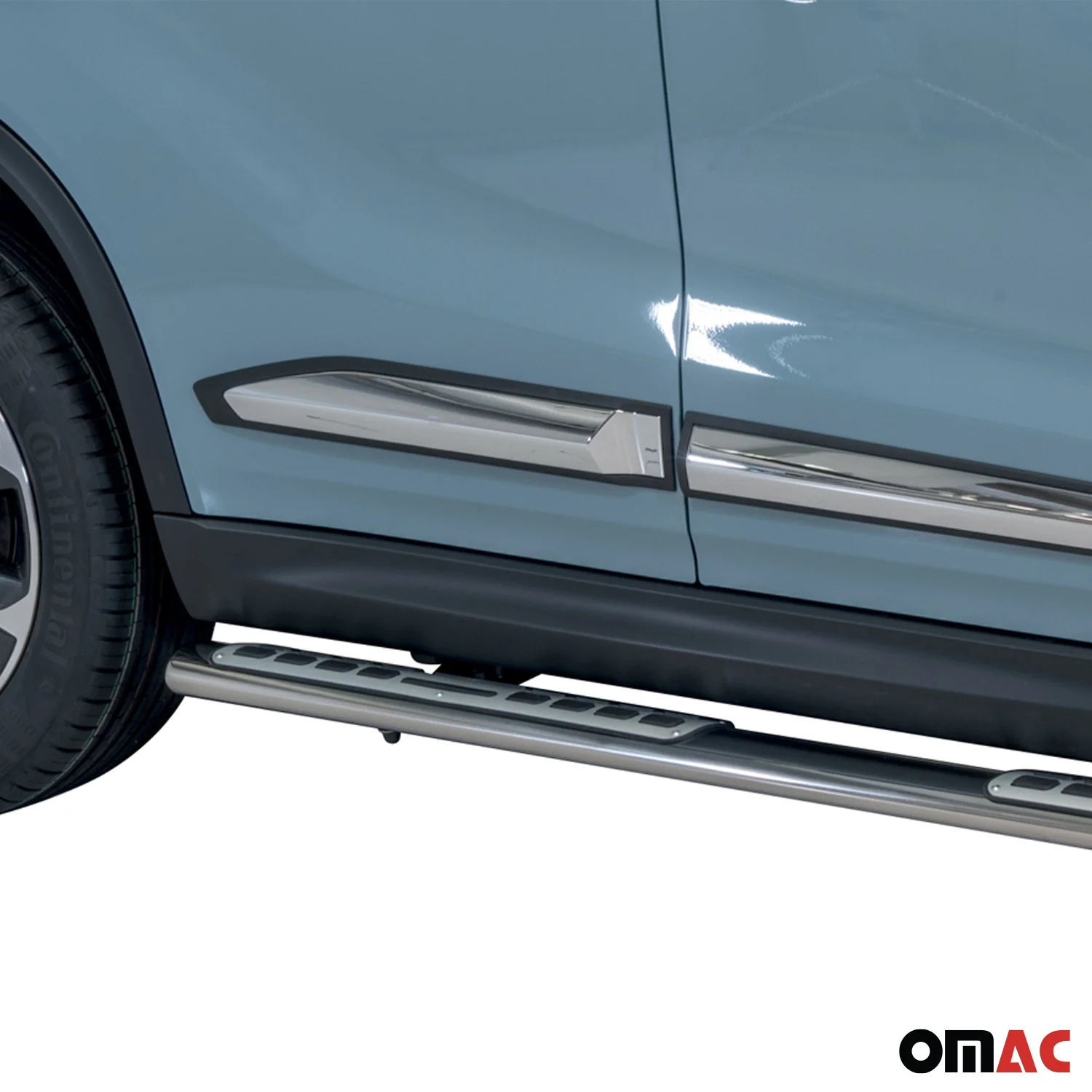 Edelstahl Seitenschweller Schwellerrohre für Suzuki Vitara 2019-2026 Silber - Image 2