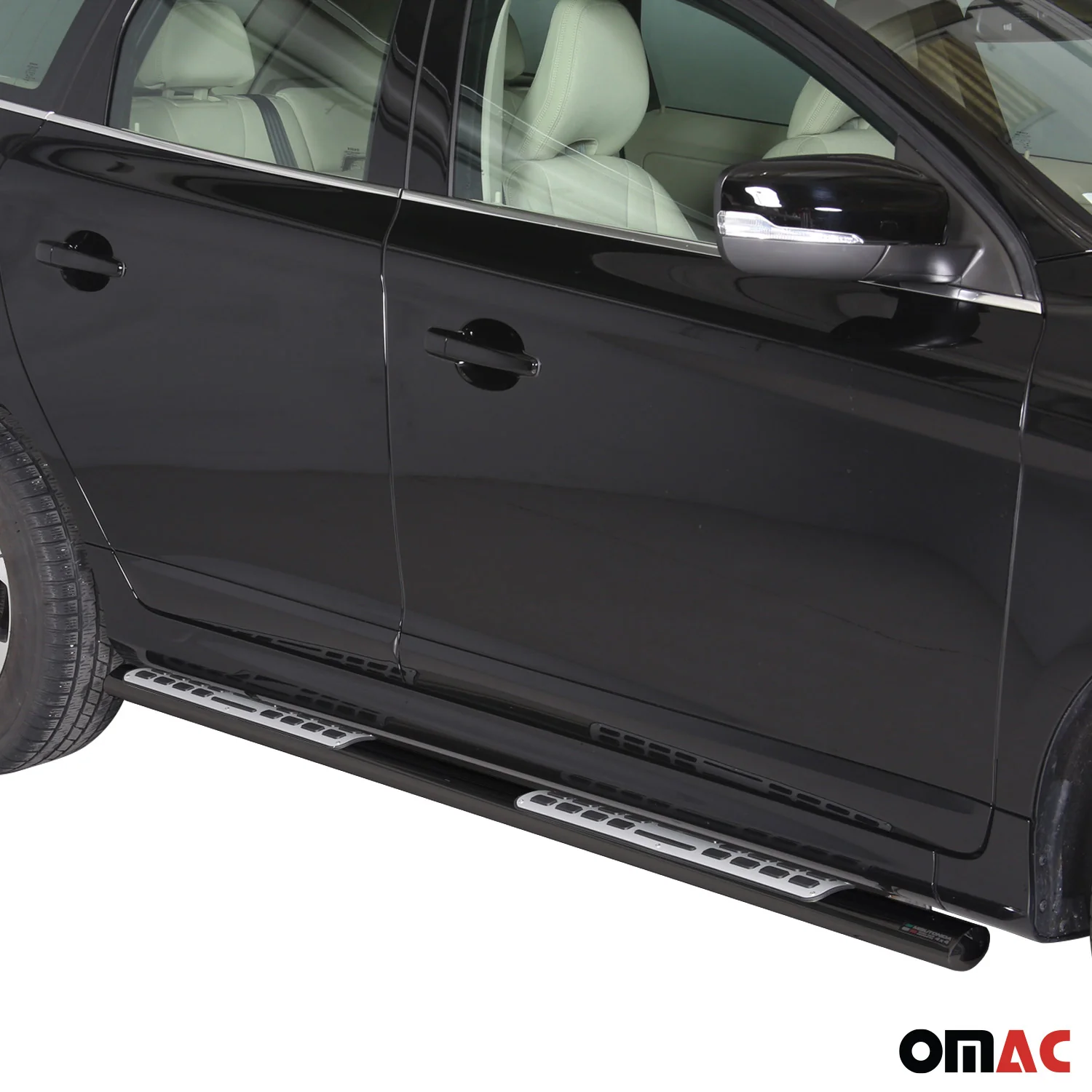 Edelstahl Seitenschweller Schwellerrohre für Volvo XC60 2014-2017 Schwarz - Image 2