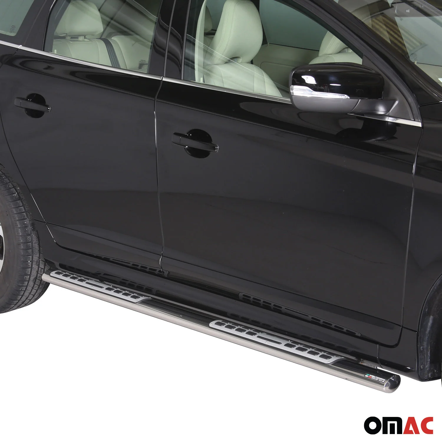 Edelstahl Seitenschweller Schwellerrohre für Volvo XC60 2014-2017 Silber - Image 2