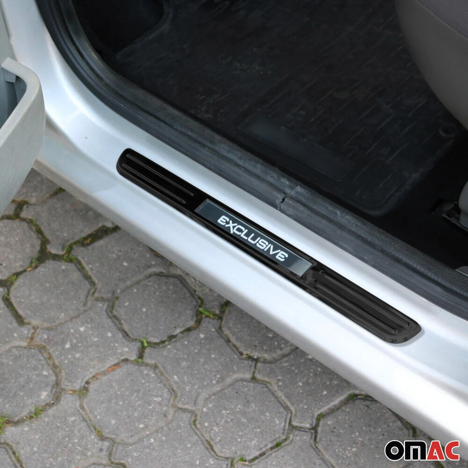Einstiegsleisten Schweller Exclusive für Dacia Logan 2005-2022 Chrom Dunkel 4x - Image 2