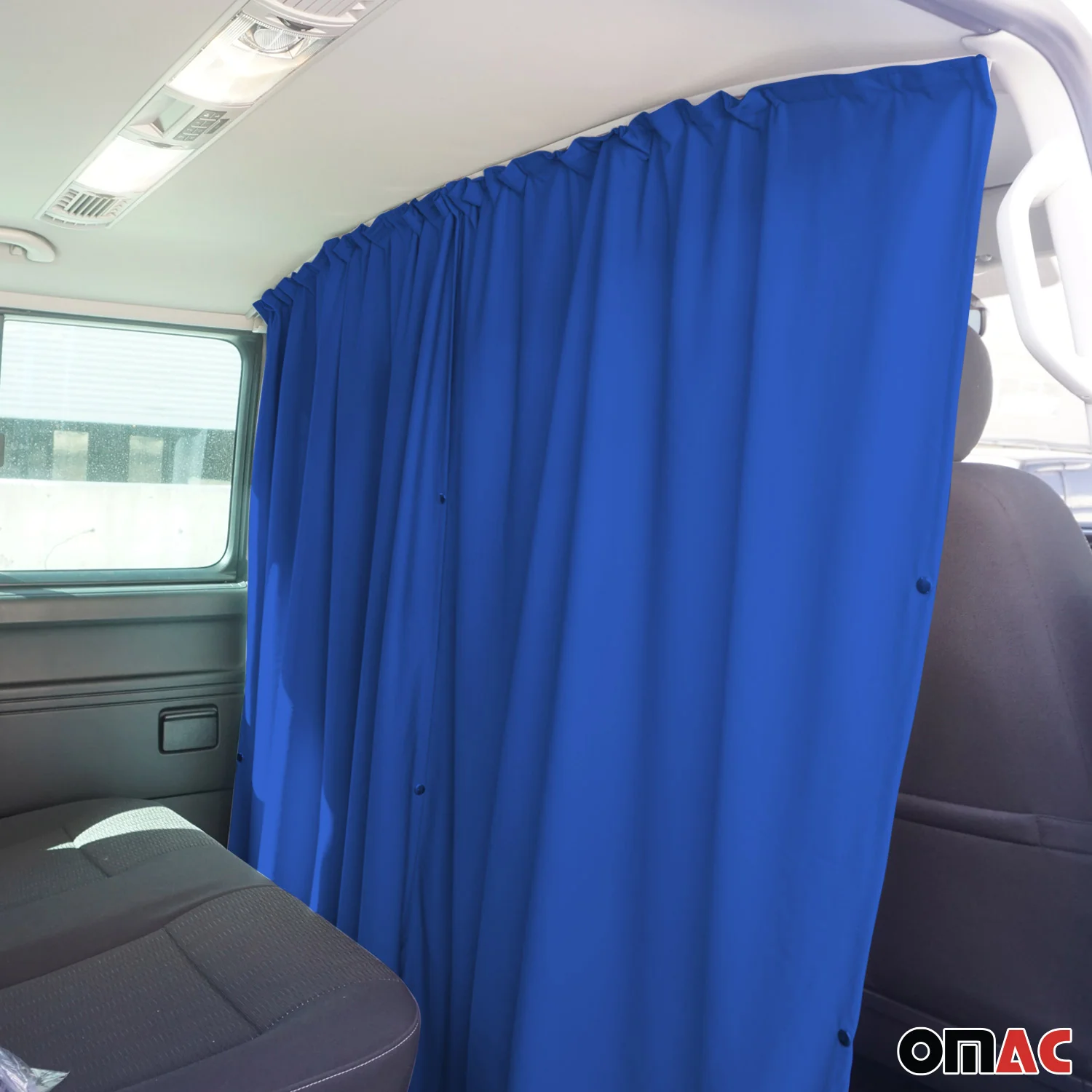 Maß Gardinen für Mercedes EQV L1 L2 Fahrerhaus Führerhaus Abtrennung Dunkelblau - Image 6