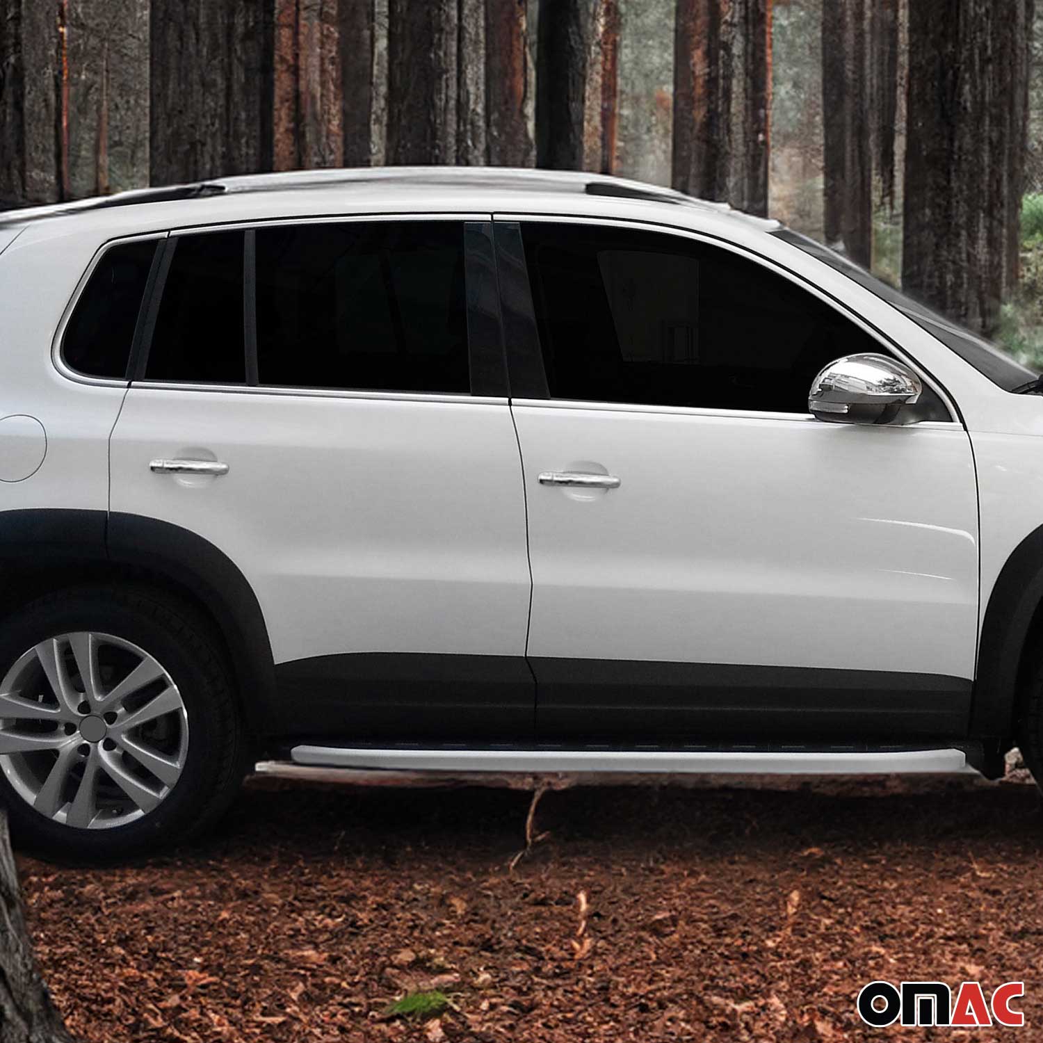 Fensterleisten Zierleisten für VW Tiguan mk2 2016-2024 Edelstahl Chrom 10tlg - Image 2