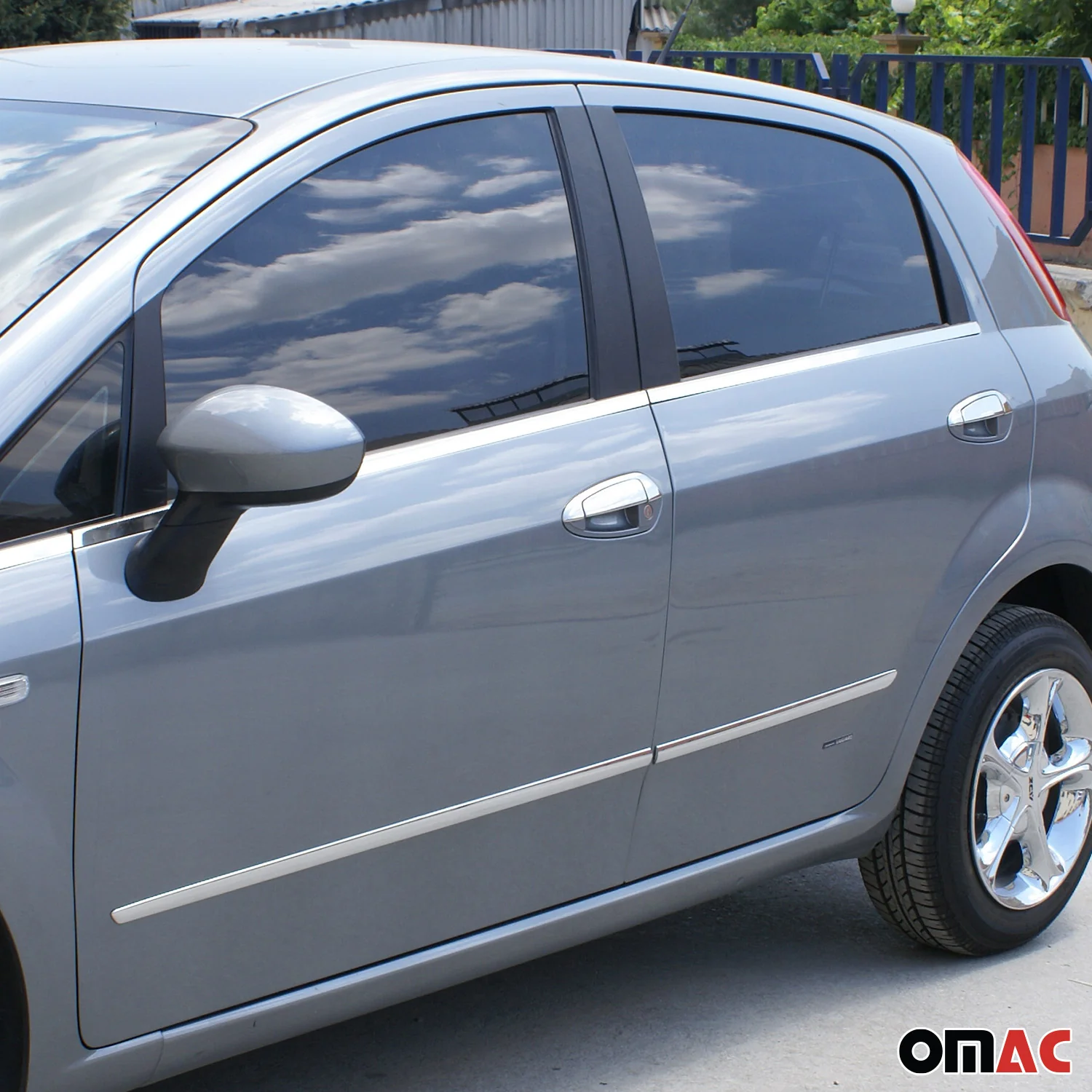 Fensterleisten Zierleisten für Fiat Punto Evo 2009-2012 Edelstahl Chrom 6tlg - Image 2