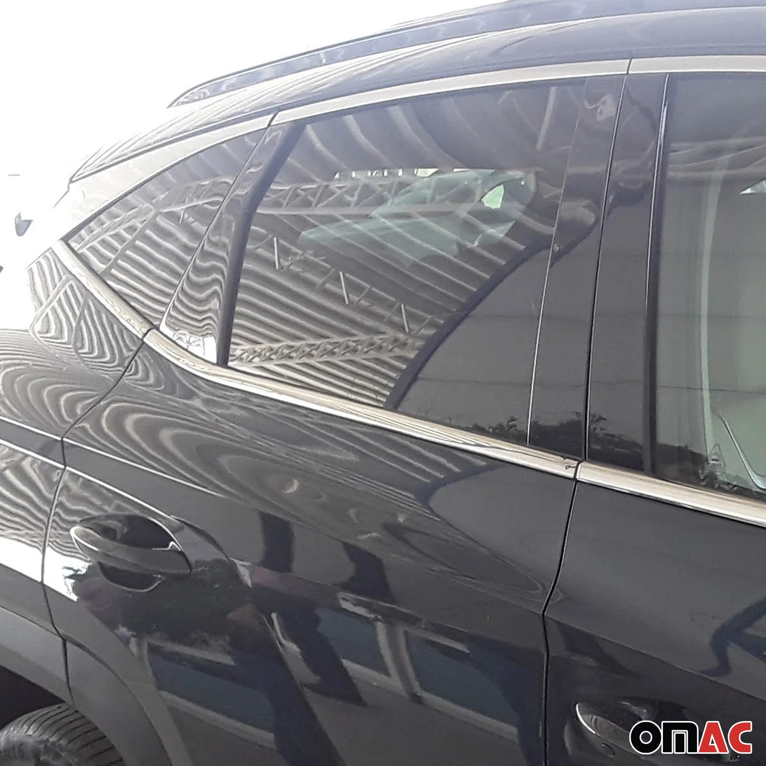 Fensterleisten Zierleisten für Hyundai Tucson NX4 2022-2026 Edelstahl Chrom 6tlg - Image 3