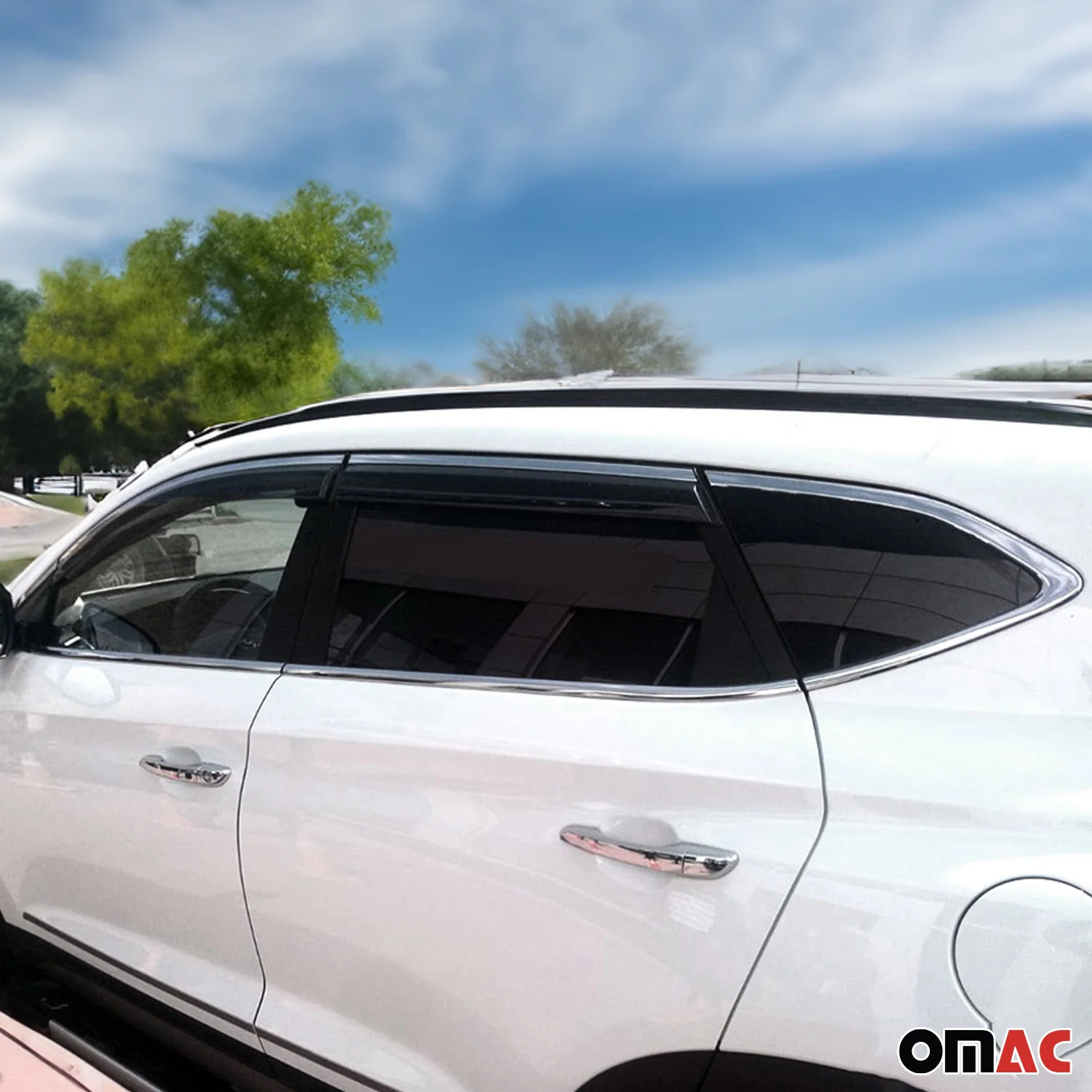 Fensterleisten Zierleisten für Hyundai Tucson 2015-2021 Edelstahl Chrom 14tlg - Image 2