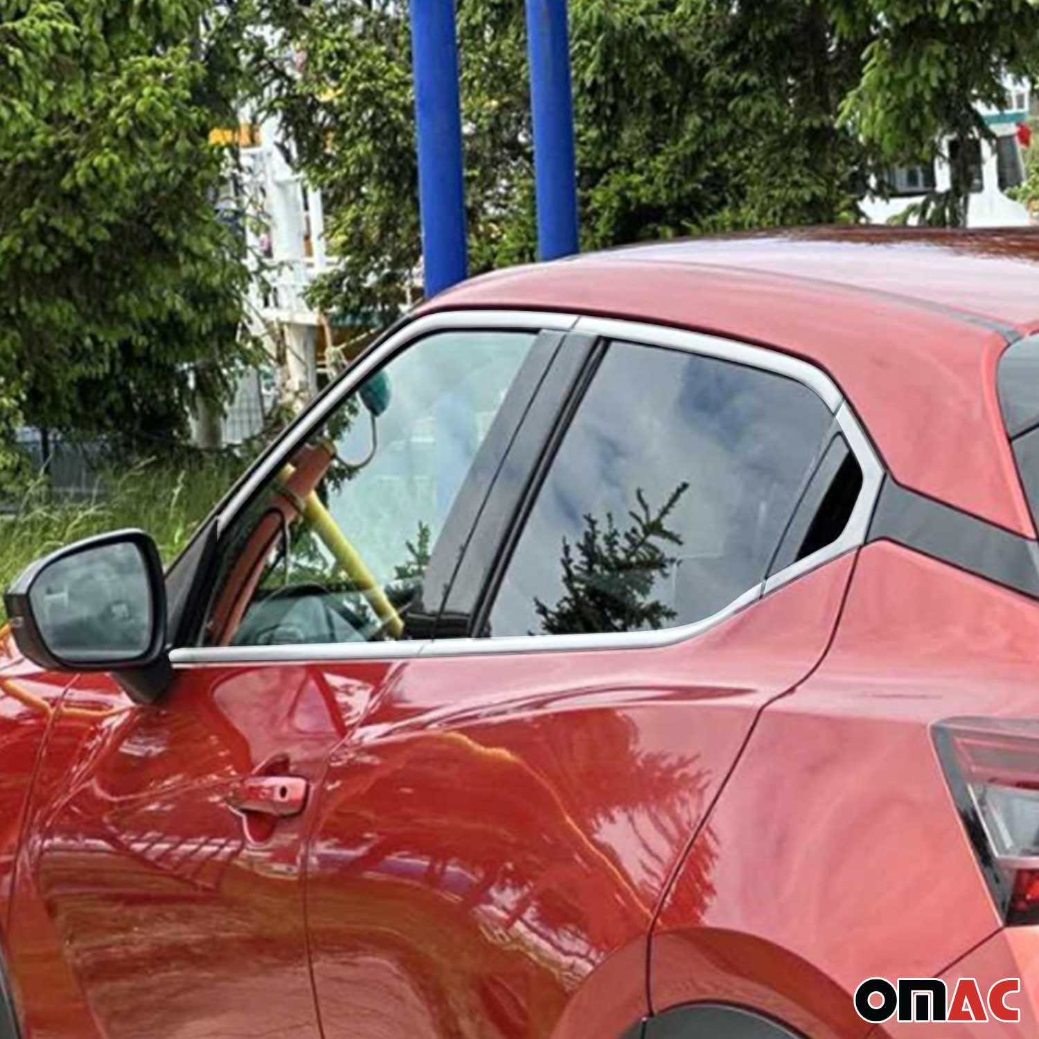 Fensterleisten Zierleisten für Nissan Juke 2019-2026 Gebürstet Edelstahl 10tlg - Image 2