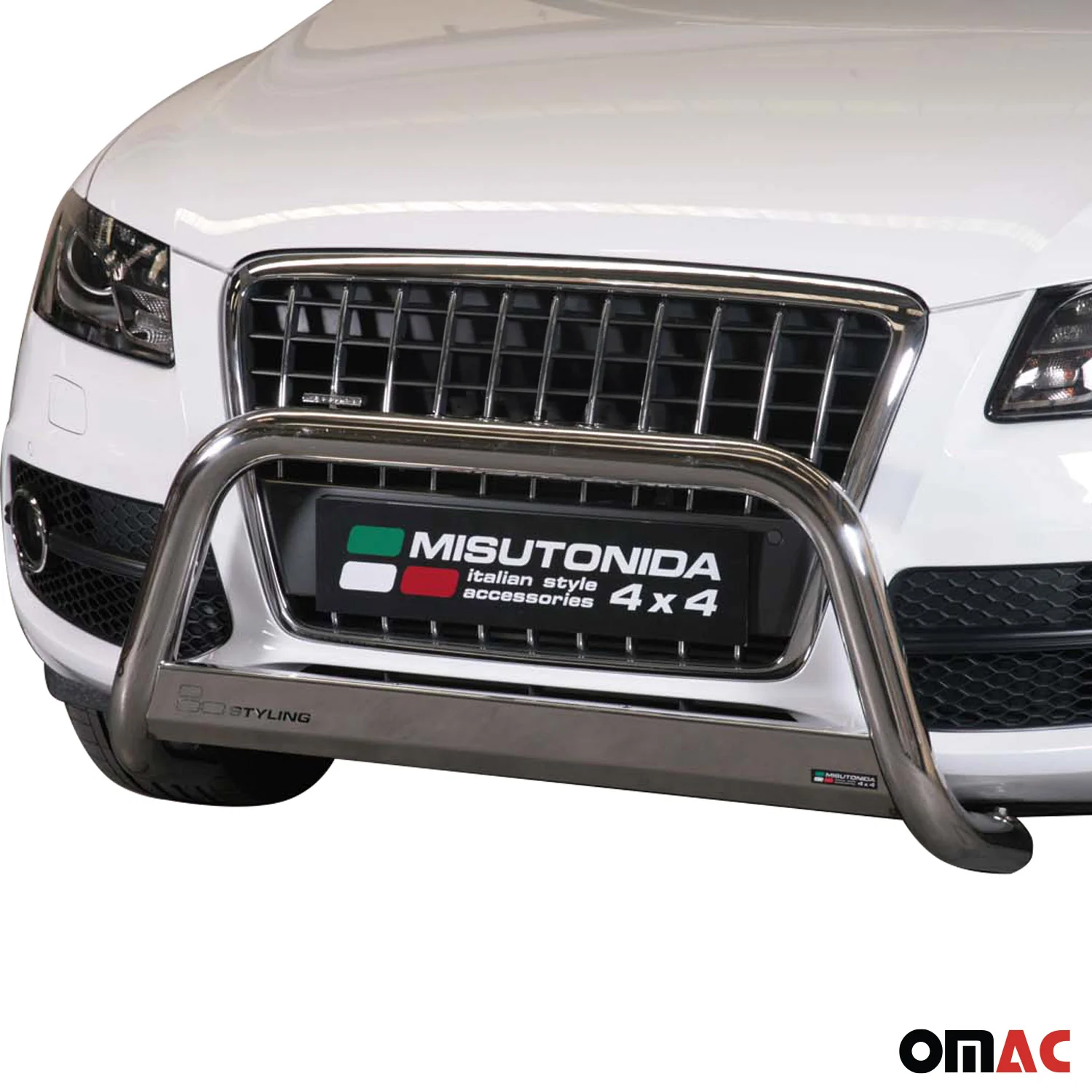 Frontbügel Frontschutzbügel für Audi Q5 2008-2015 ø63mm Stahl Silber Schutz - Image 2