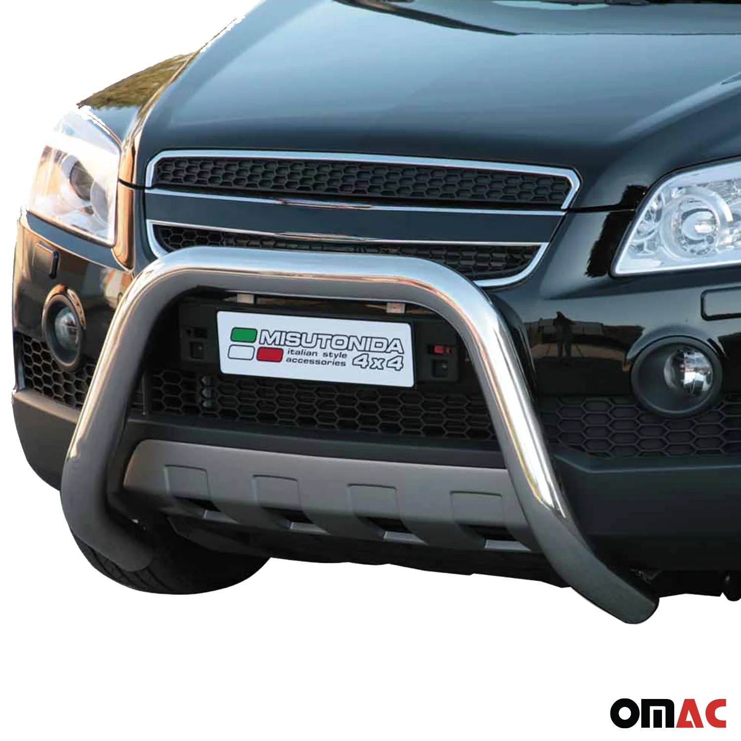 Frontbügel Frontschutzbügel für Chevrolet Captiva 2006-2010 ø76mm Stahl Silber - Image 2
