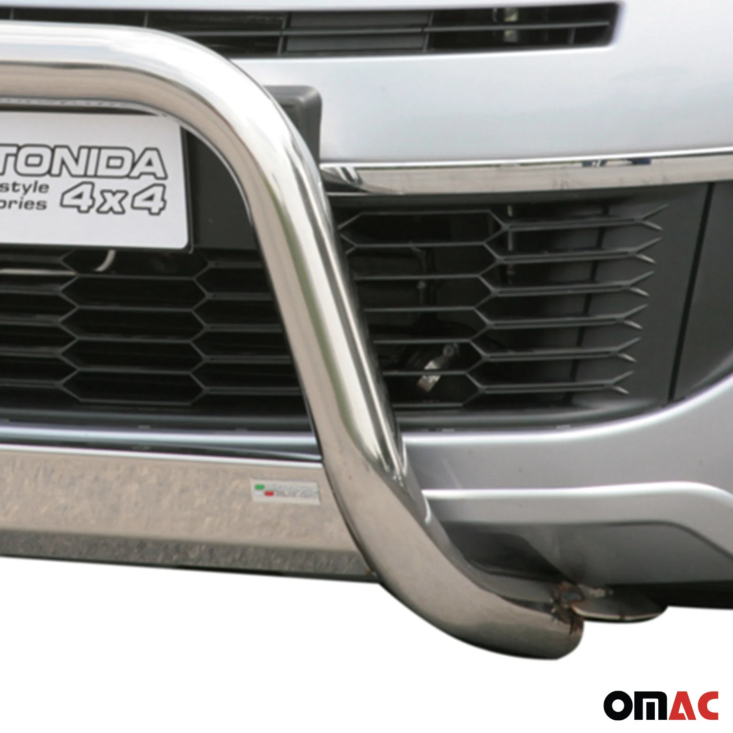 Frontbügel Frontschutzbügel für Citroen C-Crosser 2008-2012 ø63mm Stahl Silber - Image 3