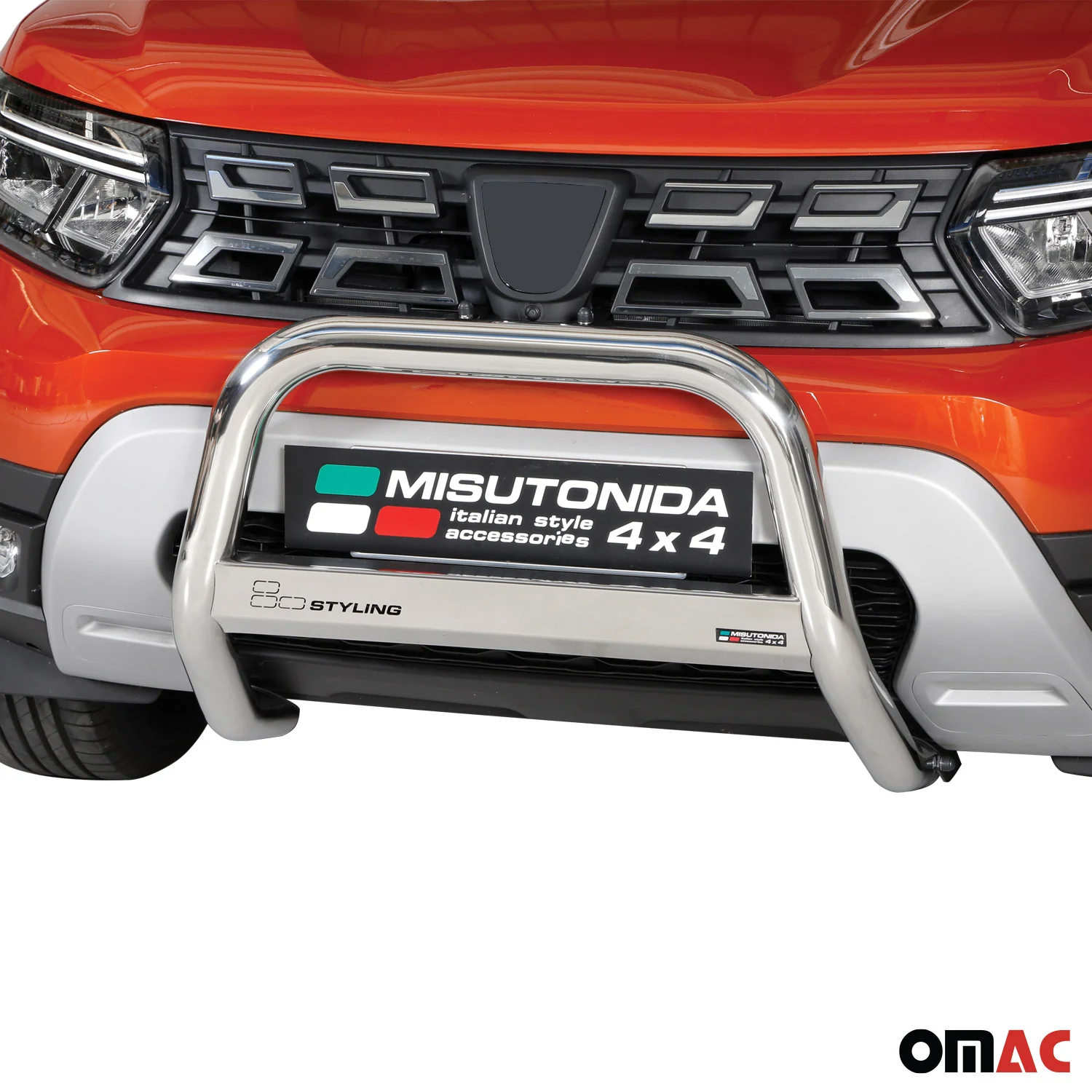 Frontbügel Frontschutzbügel für Dacia Duster 2021-2026 ø63mm Stahl Silber Schutz - Image 2
