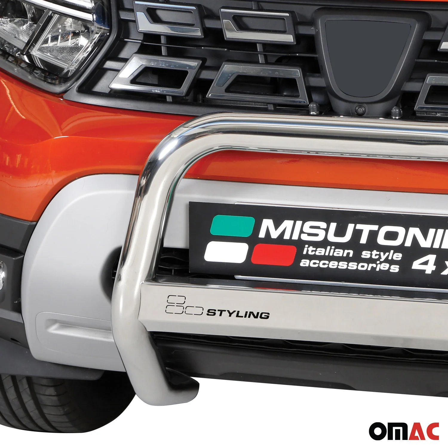 Frontbügel Frontschutzbügel für Dacia Duster 2021-2026 ø63mm Stahl Silber Schutz - Image 3