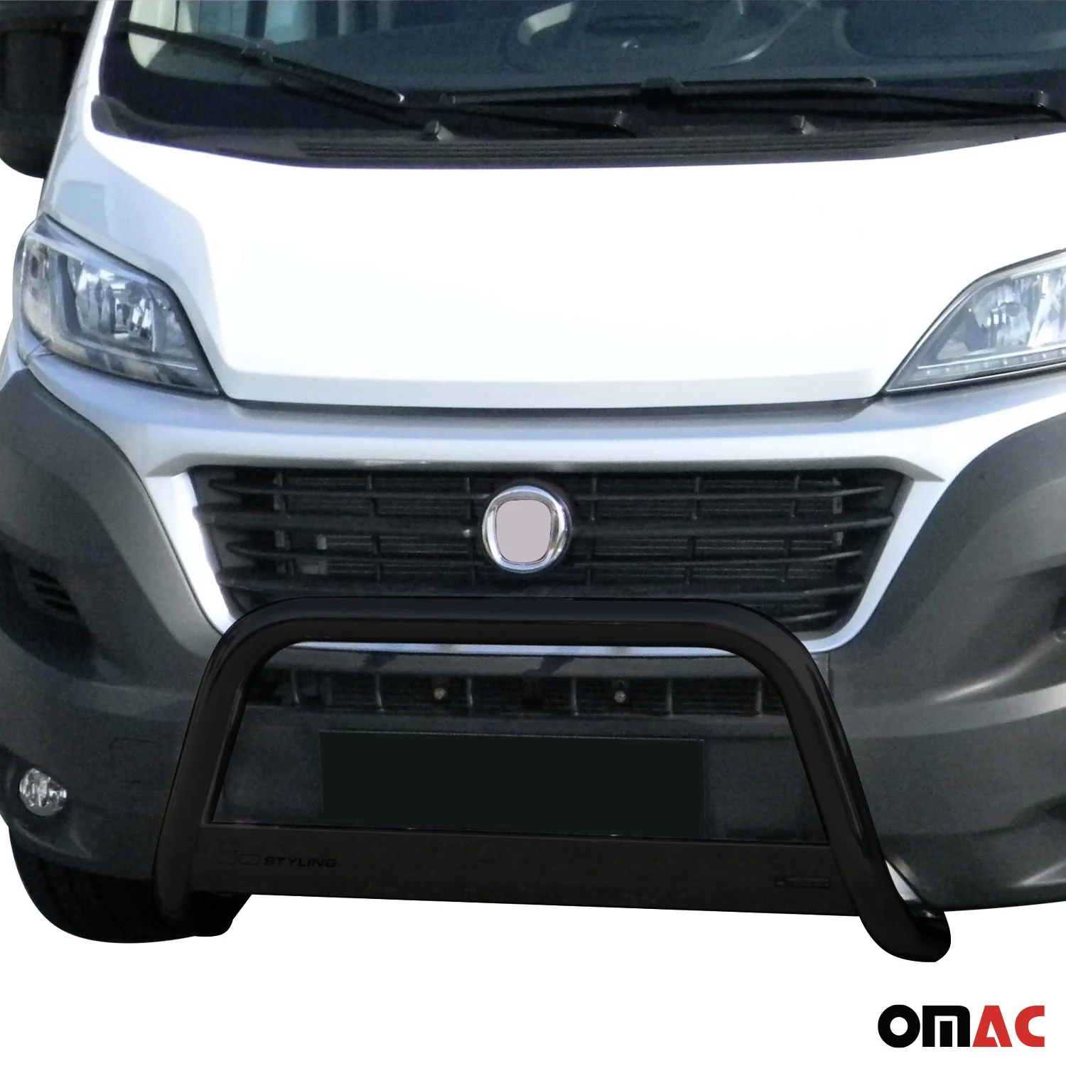 Frontbügel Frontschutzbügel für Fiat Ducato 2014-2020 Schwarz Edelstahl ø63 mm - Image 2