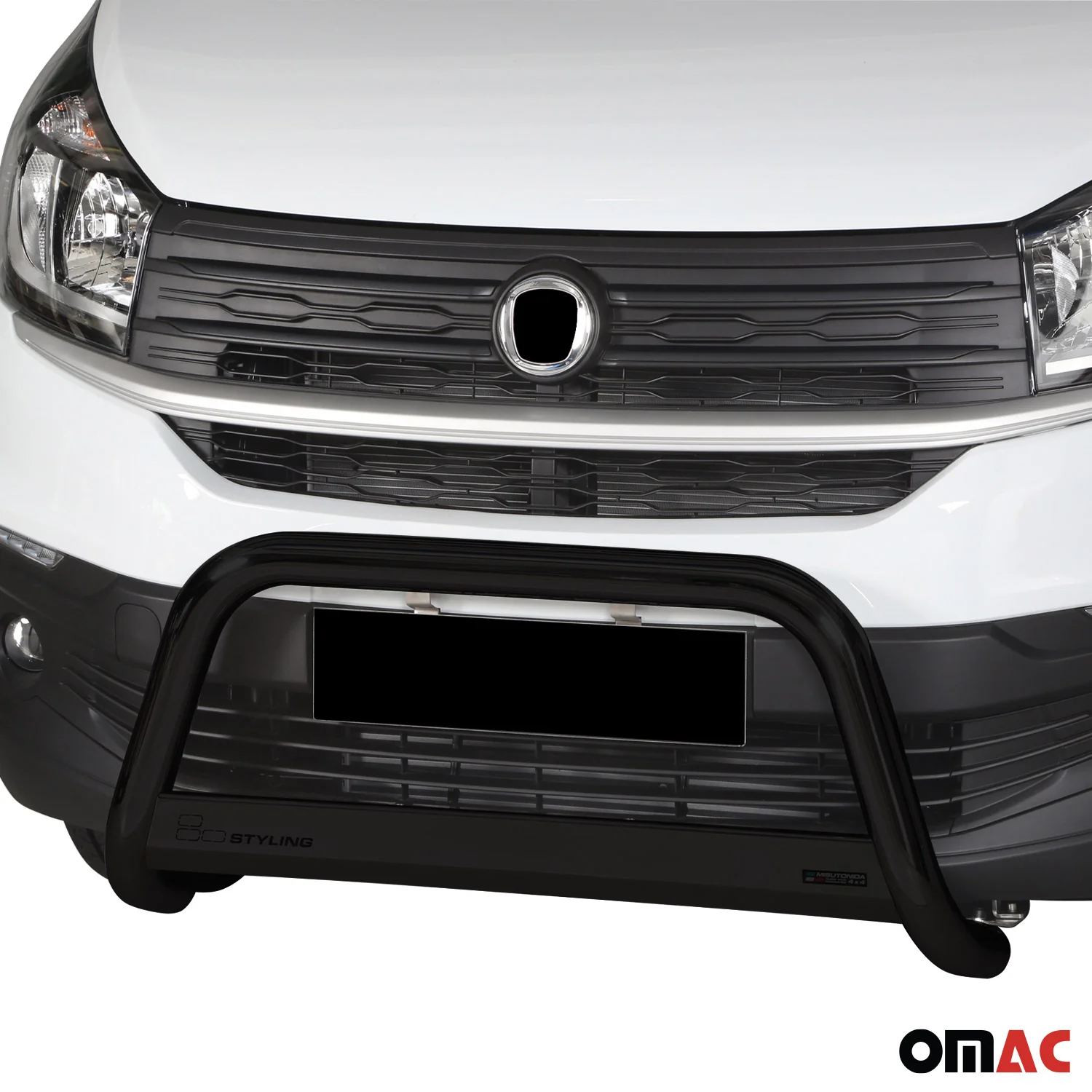 Frontbügel Frontschutzbügel für Fiat Talento 2016-2021 Schwarz Edelstahl ø63 mm - Image 2