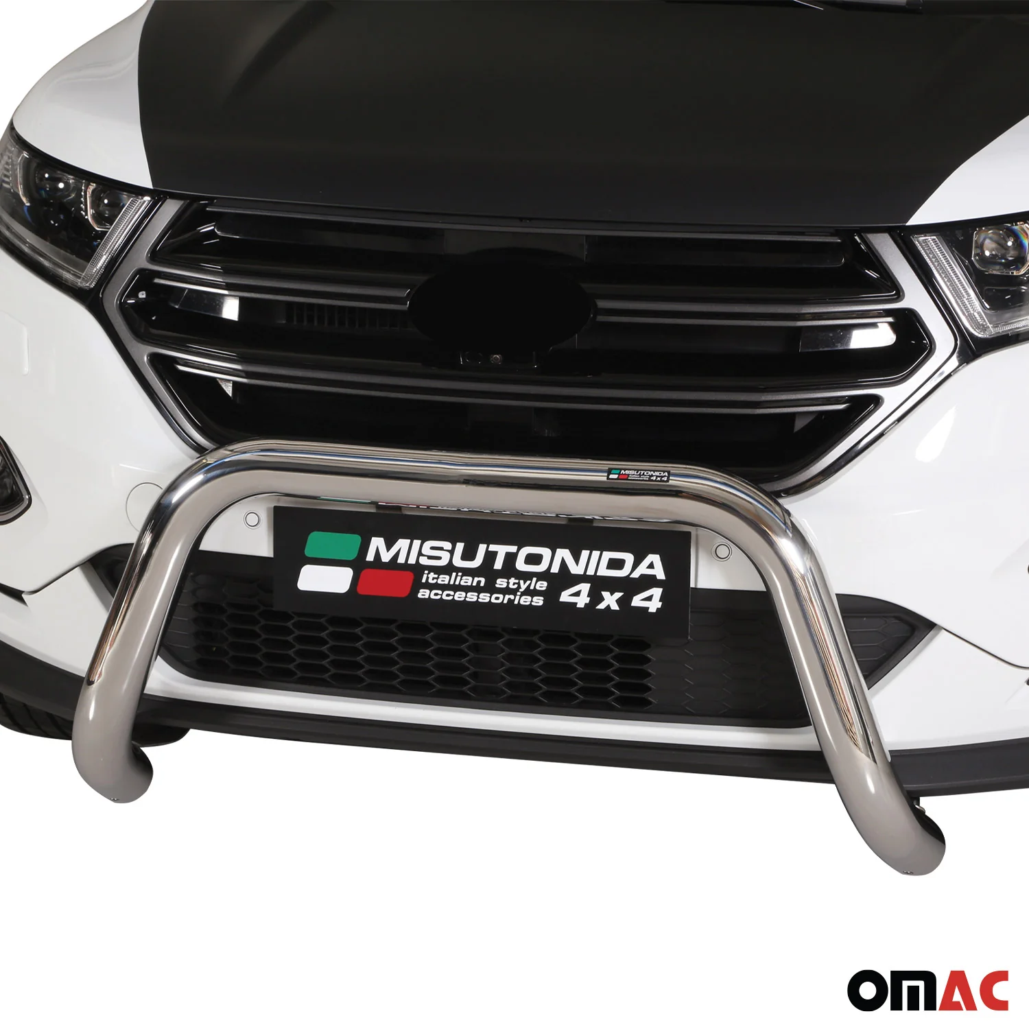 Frontbügel Frontschutzbügel für Ford Edge 2014-2018 ø76mm Stahl Silber Schutz - Image 2