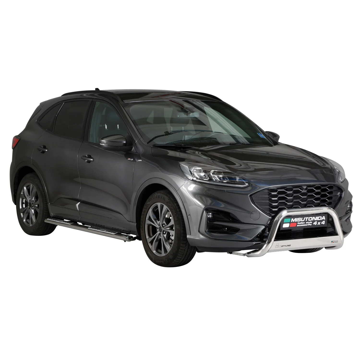 Frontbügel Frontschutzbügel für Ford Kuga III 2019-26 ø63mm Stahl Silber Schutz