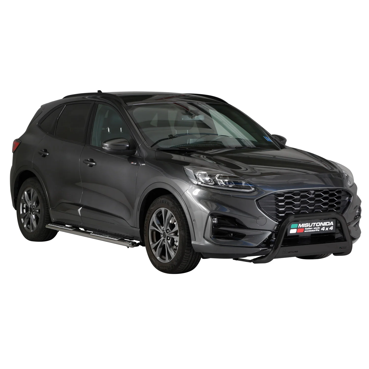 Frontbügel Frontschutzbügel für Ford Kuga III 2019-26 ø63mm Stahl Schwarz Schutz