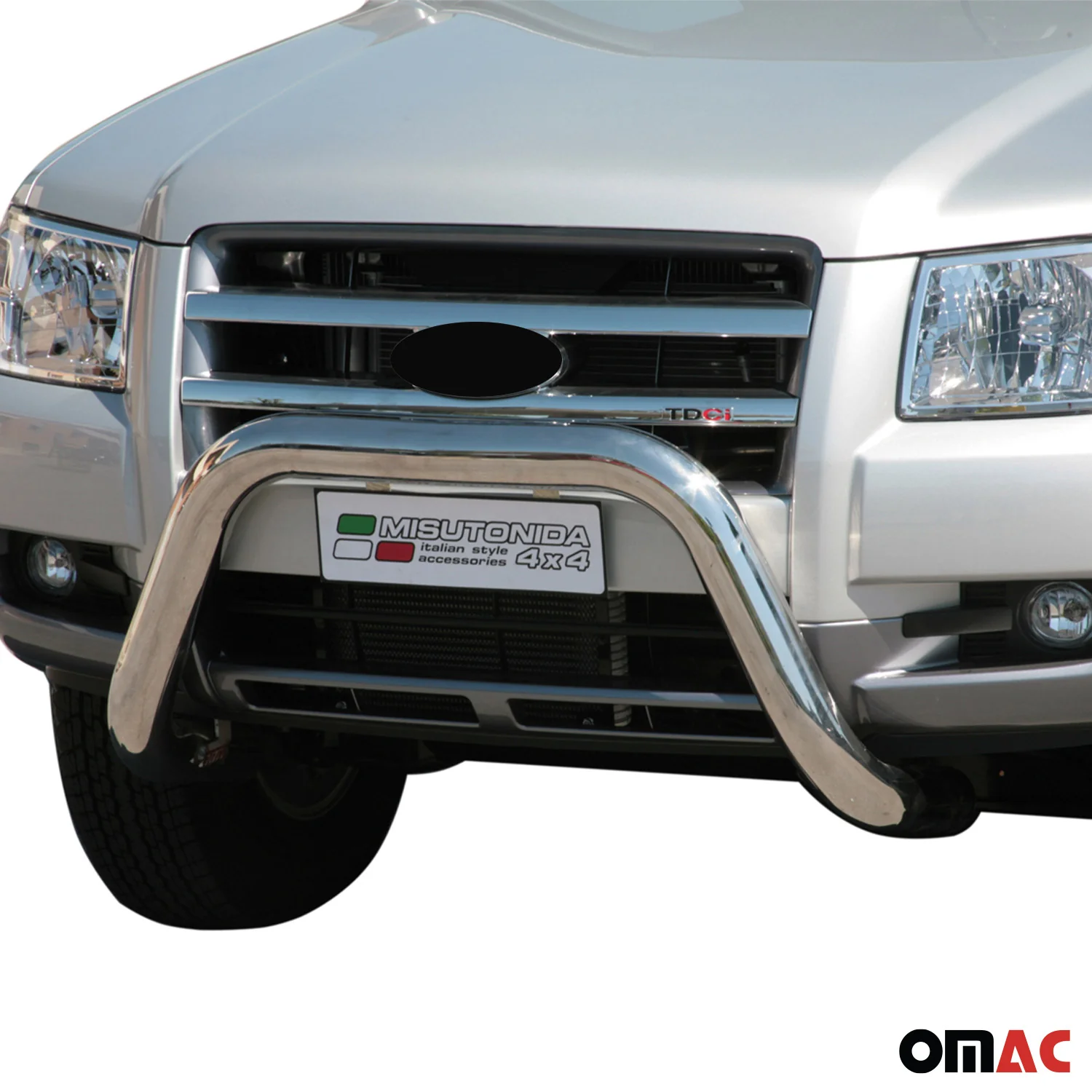 Frontbügel Frontschutzbügel für Ford Ranger 2007-2009 ø76mm Stahl Silber Schutz - Image 2