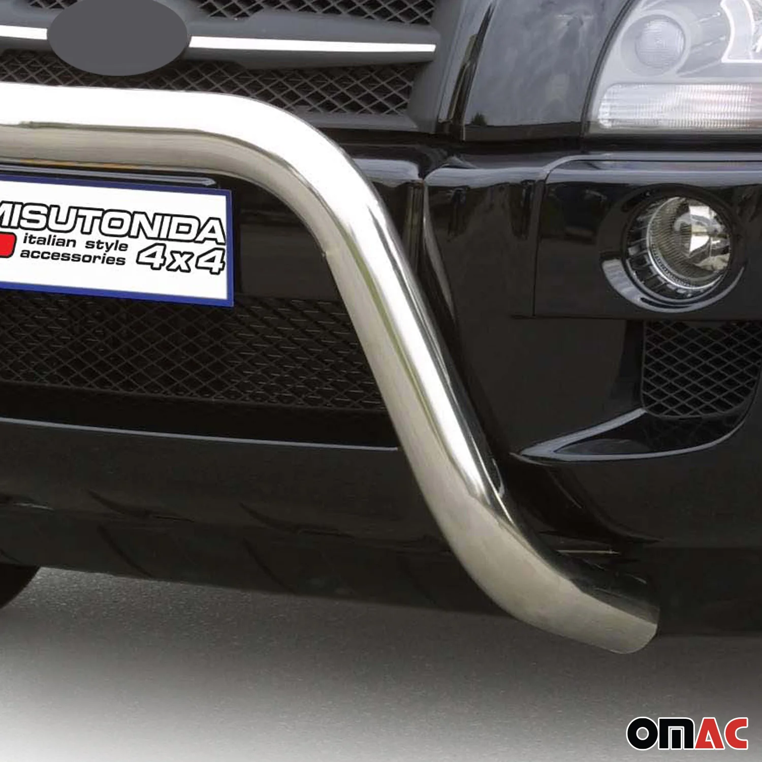 Frontbügel Frontschutzbügel für Hyundai Tucson 2004-2009 ø76mm Stahl Silber - Image 3